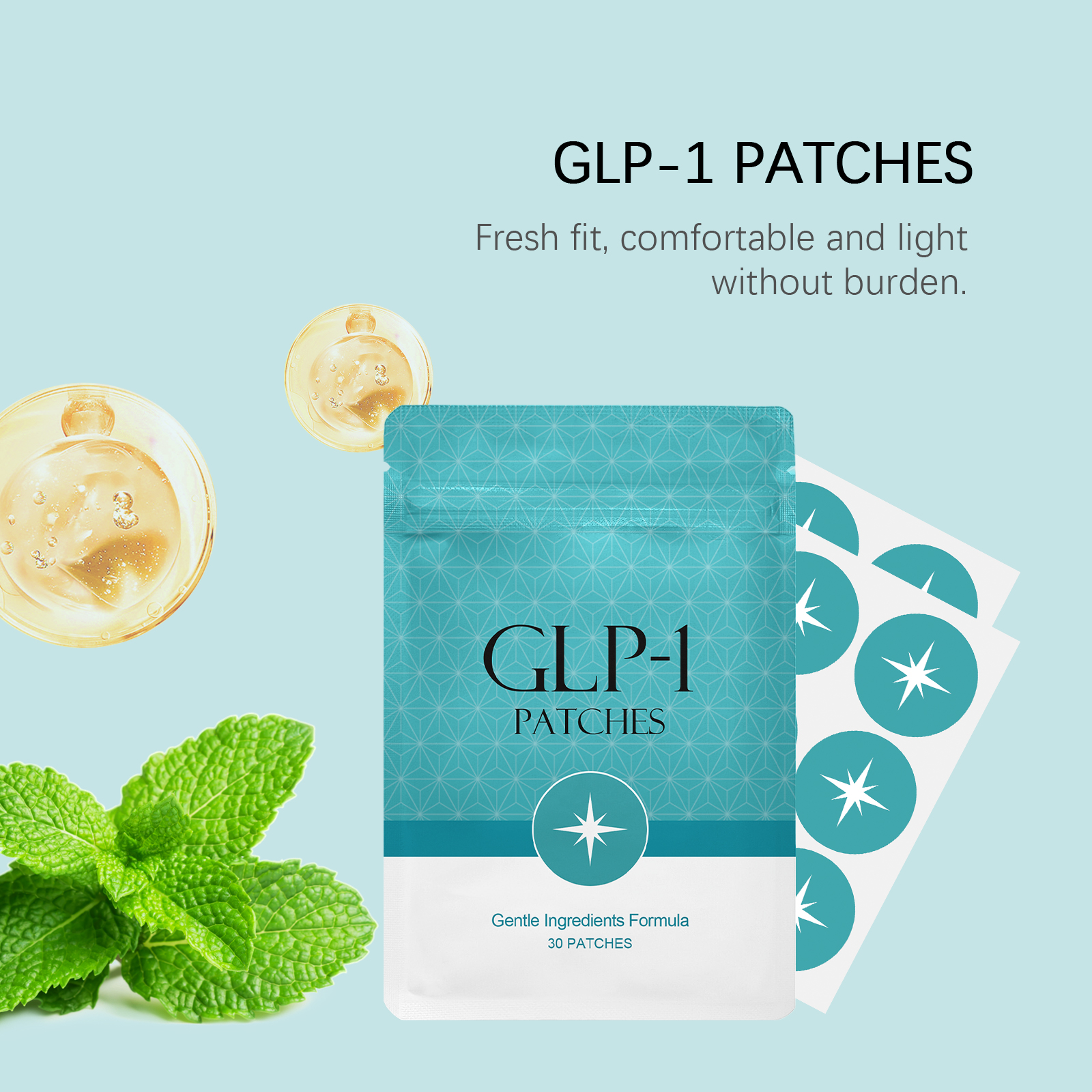 Body Care Patch Mild Nourishing Light Fit Portable Handy Easy Ready For Body Skin