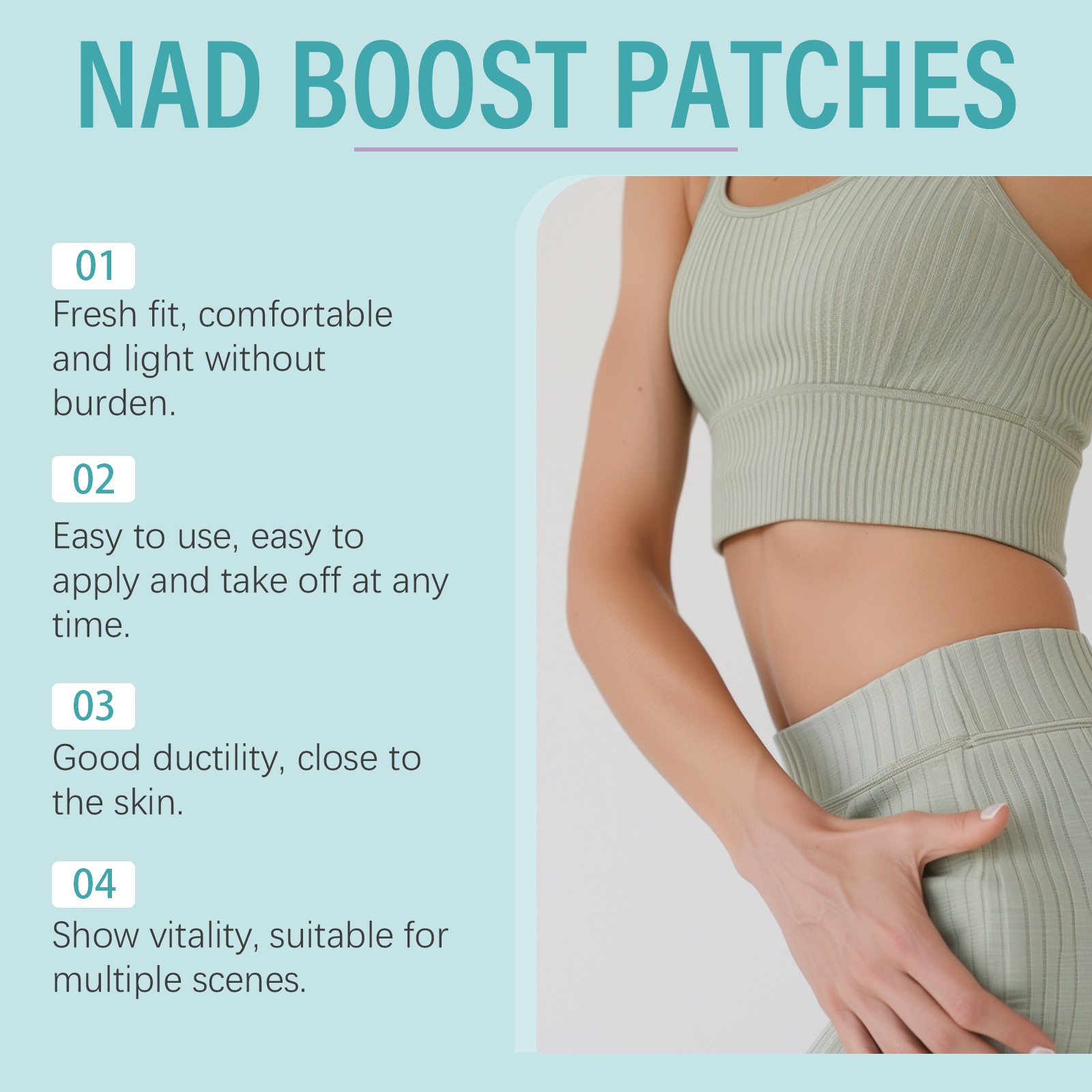 Body Care Patch Mild Nourishing Light Fit Portable Handy Easy Ready For Body Skin