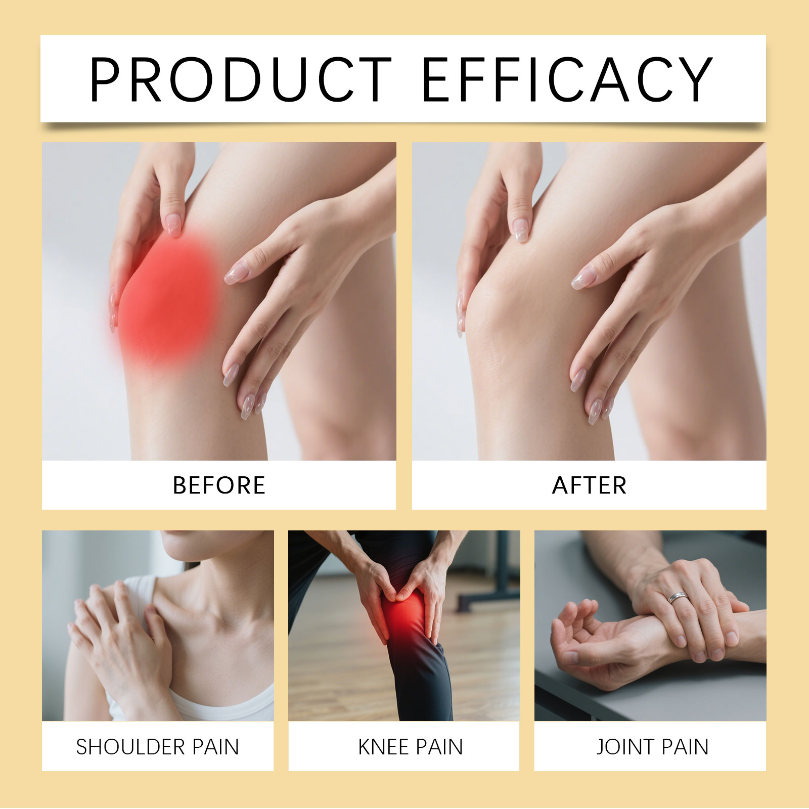 Bee Venom Joint Care Cream Soft Cream Texture Gentle Moisturizing Mild Nonirritating Massage Joint Comfort Body