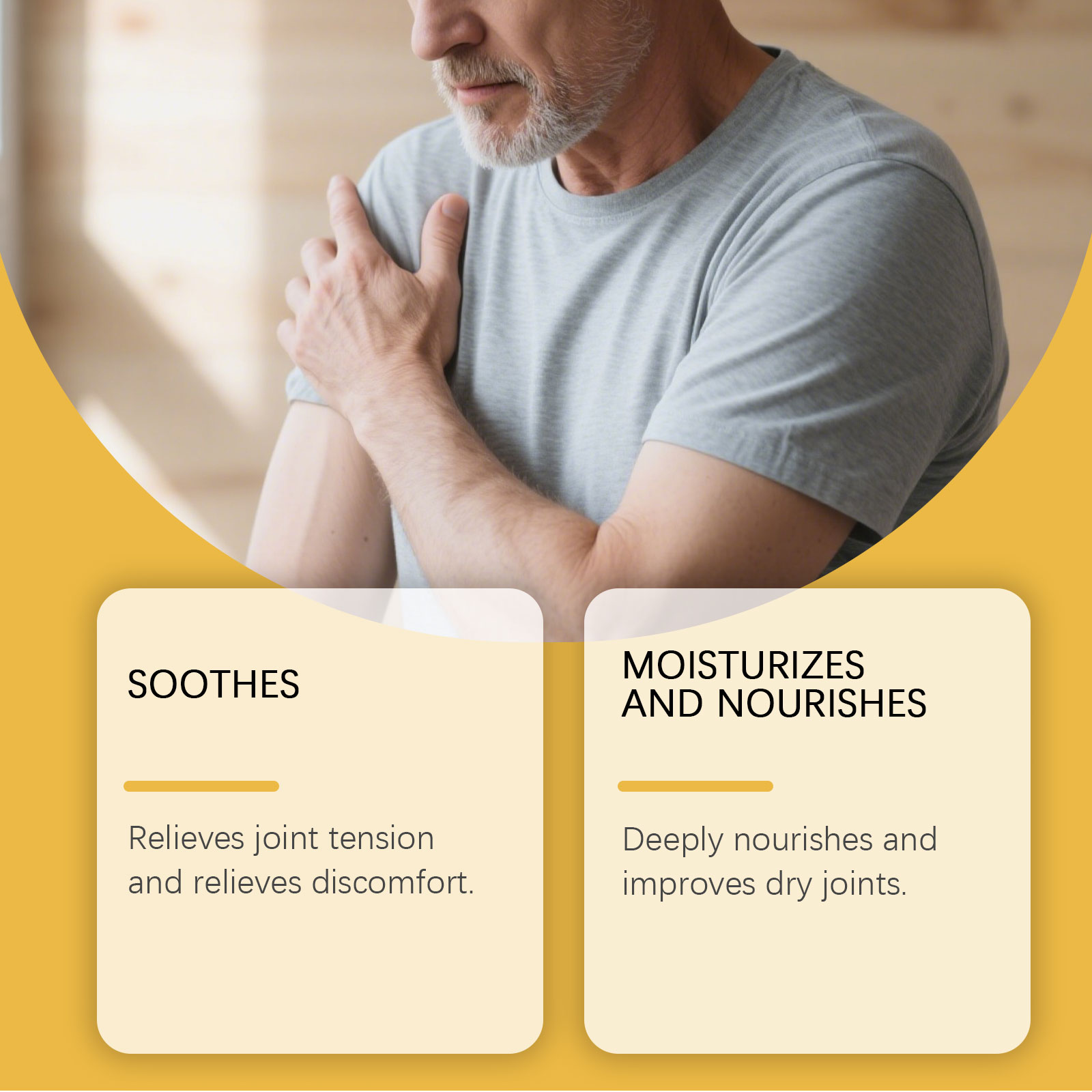 Bee Venom Joint Care Cream Soft Cream Texture Gentle Moisturizing Mild Nonirritating Massage Joint Comfort Body