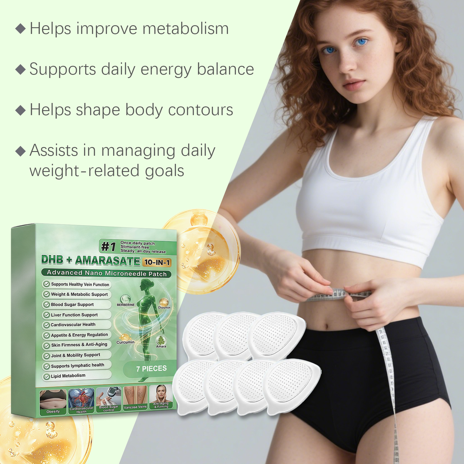 Body Care Patch Comfortable Breathable Fit Skin Show Figure Curve Lazy Convenient Care Patch