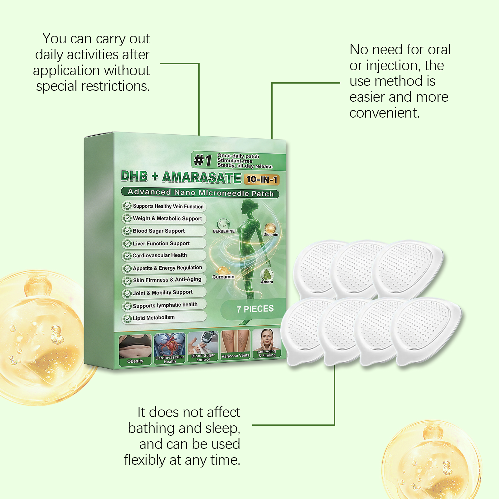Body Care Patch Comfortable Breathable Fit Skin Show Figure Curve Lazy Convenient Care Patch