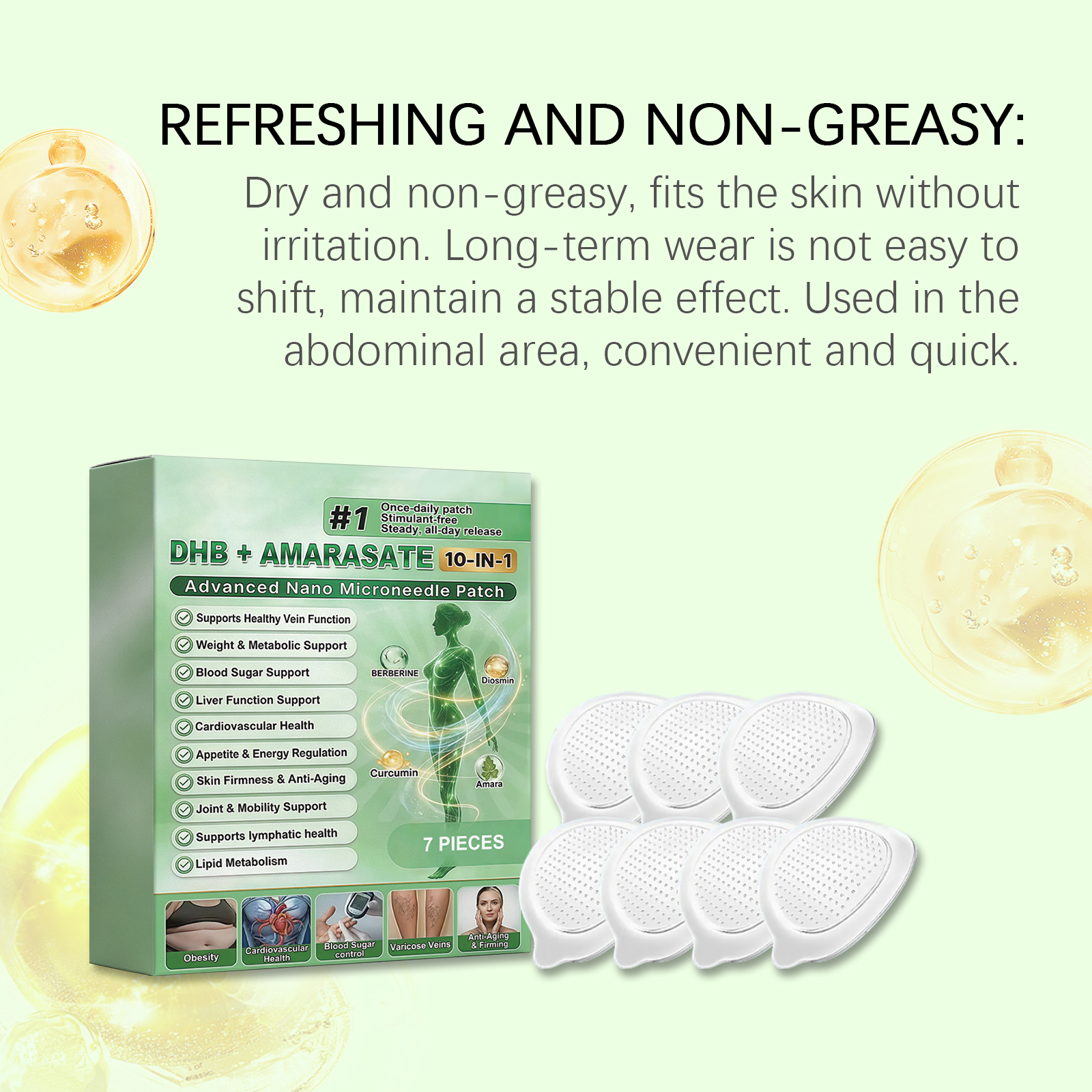 Body Care Patch Comfortable Breathable Fit Skin Show Figure Curve Lazy Convenient Care Patch