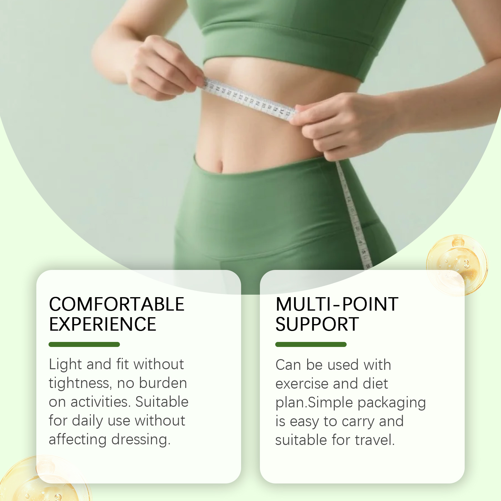 Body Care Patch Comfortable Breathable Fit Skin Show Figure Curve Lazy Convenient Care Patch