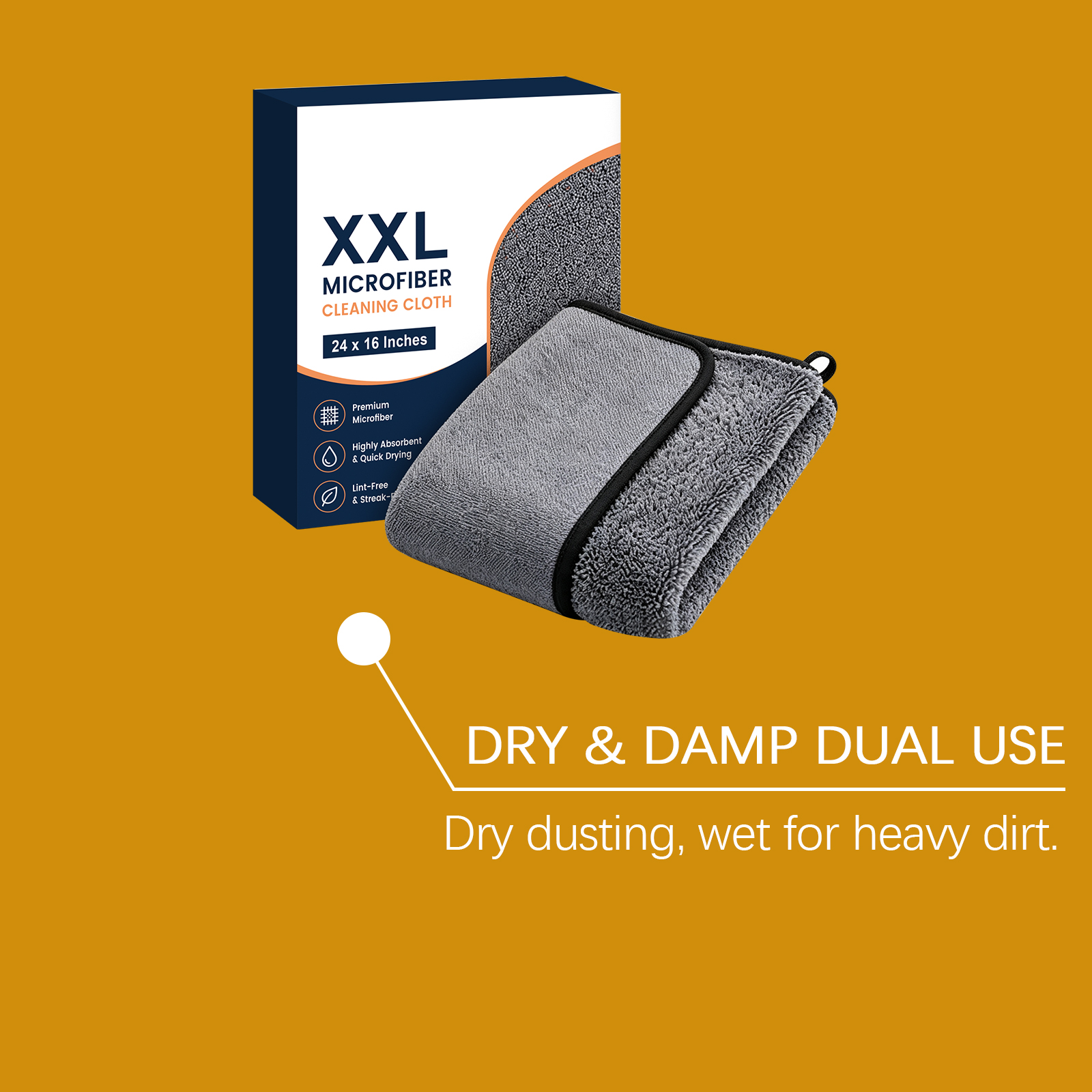 Cleaning Cloth Household Kitchen Countertop Glass Doors Windows Furniture Stain Wiping Multifunctional Double Sided Rag