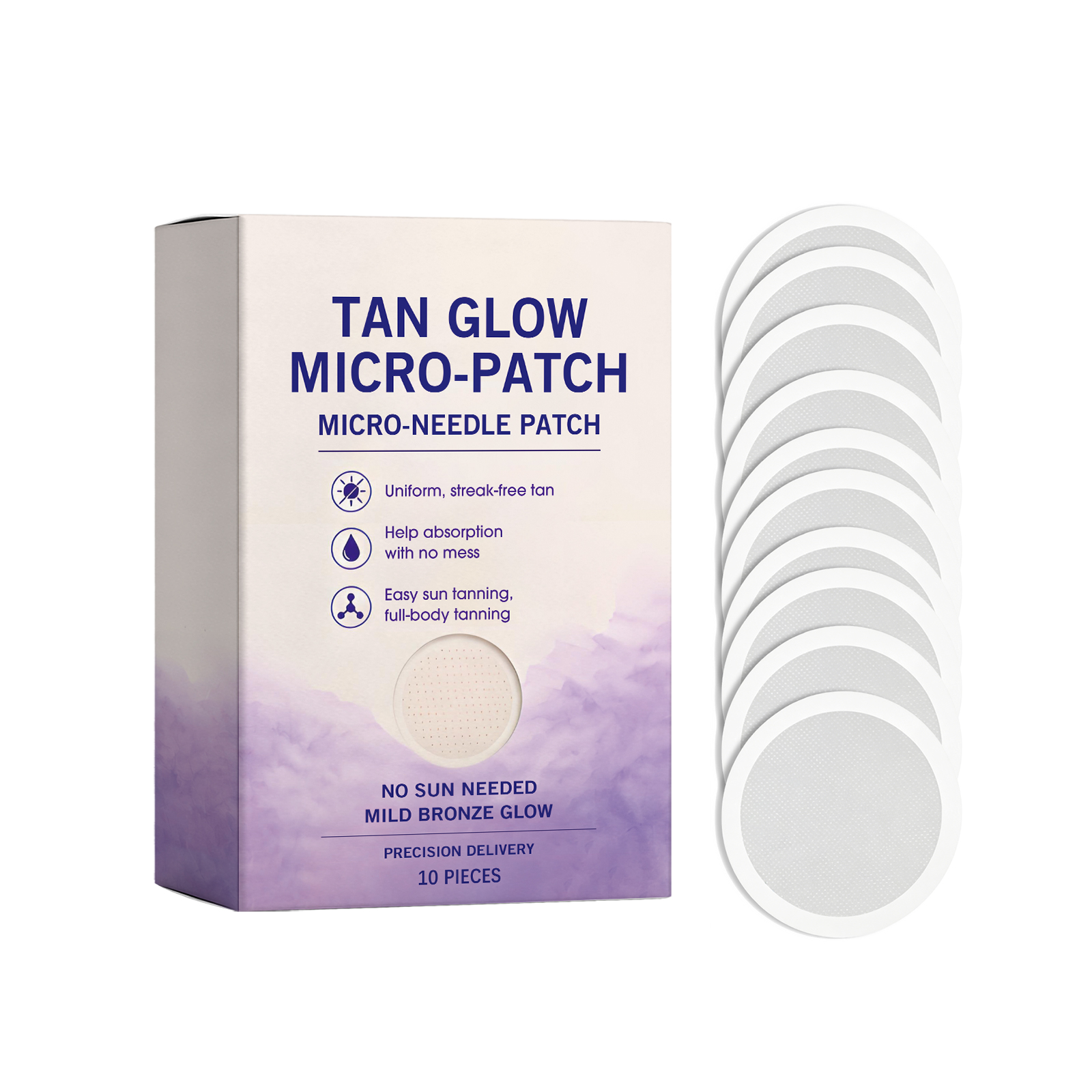 Body Beauty Tanning Microneedle Patch Skin Care Facial Cosmetic Daily External Use Gentle Portable