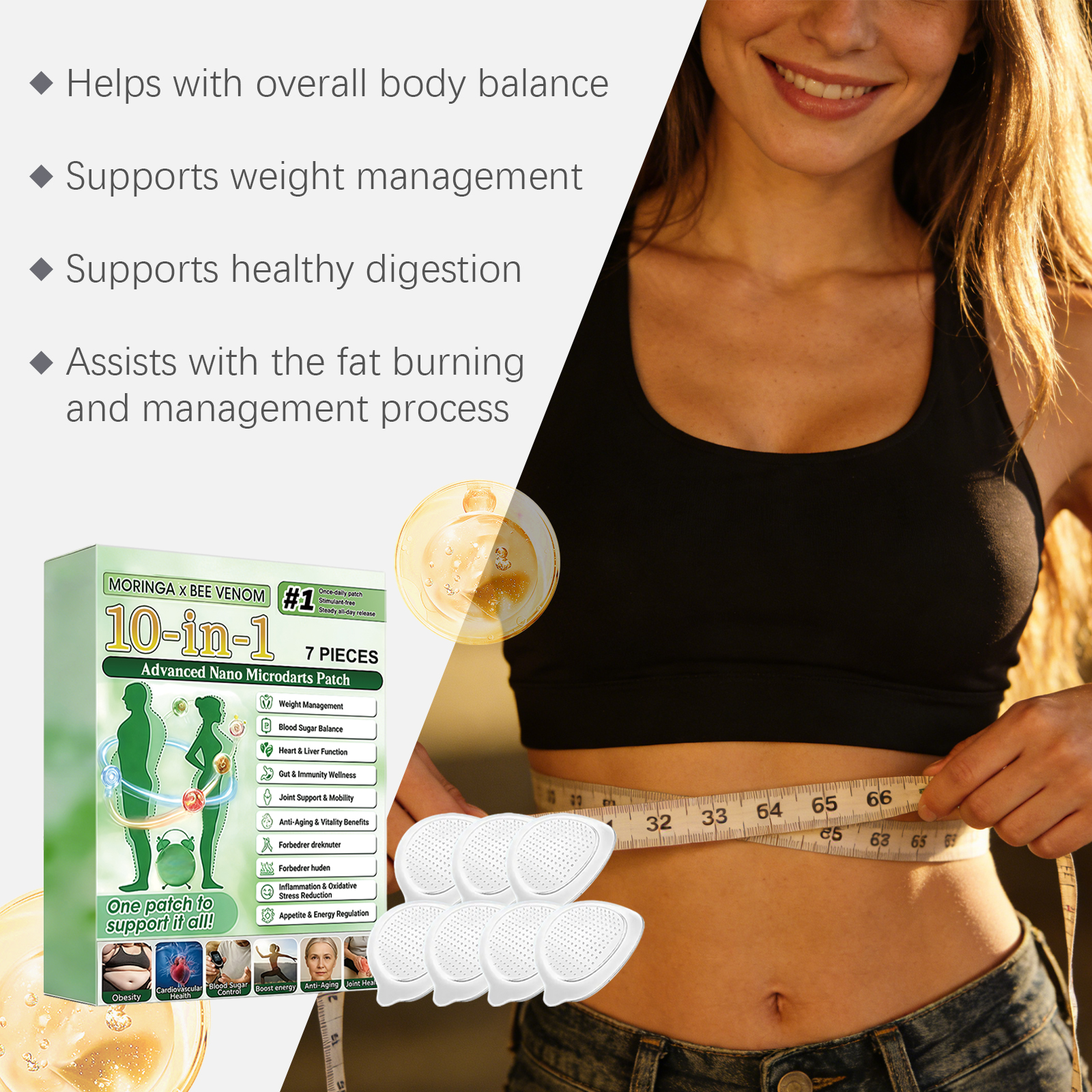 Body Care Patches Gentle Nurture Skin Breathable Comfortable Skin‑Friendly Lightweight Daily Body Care Application  