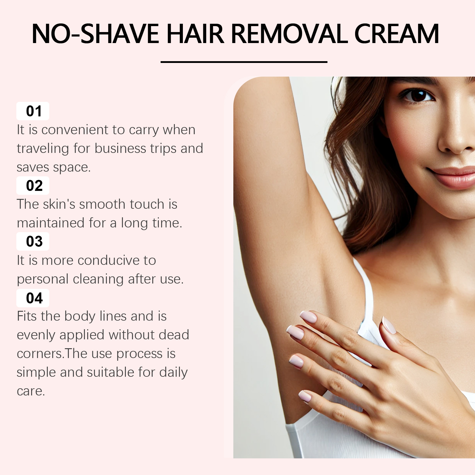 Body Hair Removal Cream Mild Cleansing Nourishing Smoothing Delicate Daily Care For Body Skin