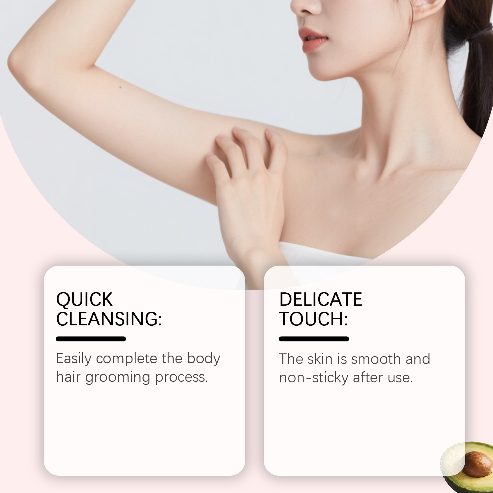 Body Hair Removal Cream Mild Cleansing Nourishing Smoothing Delicate Daily Care For Body Skin