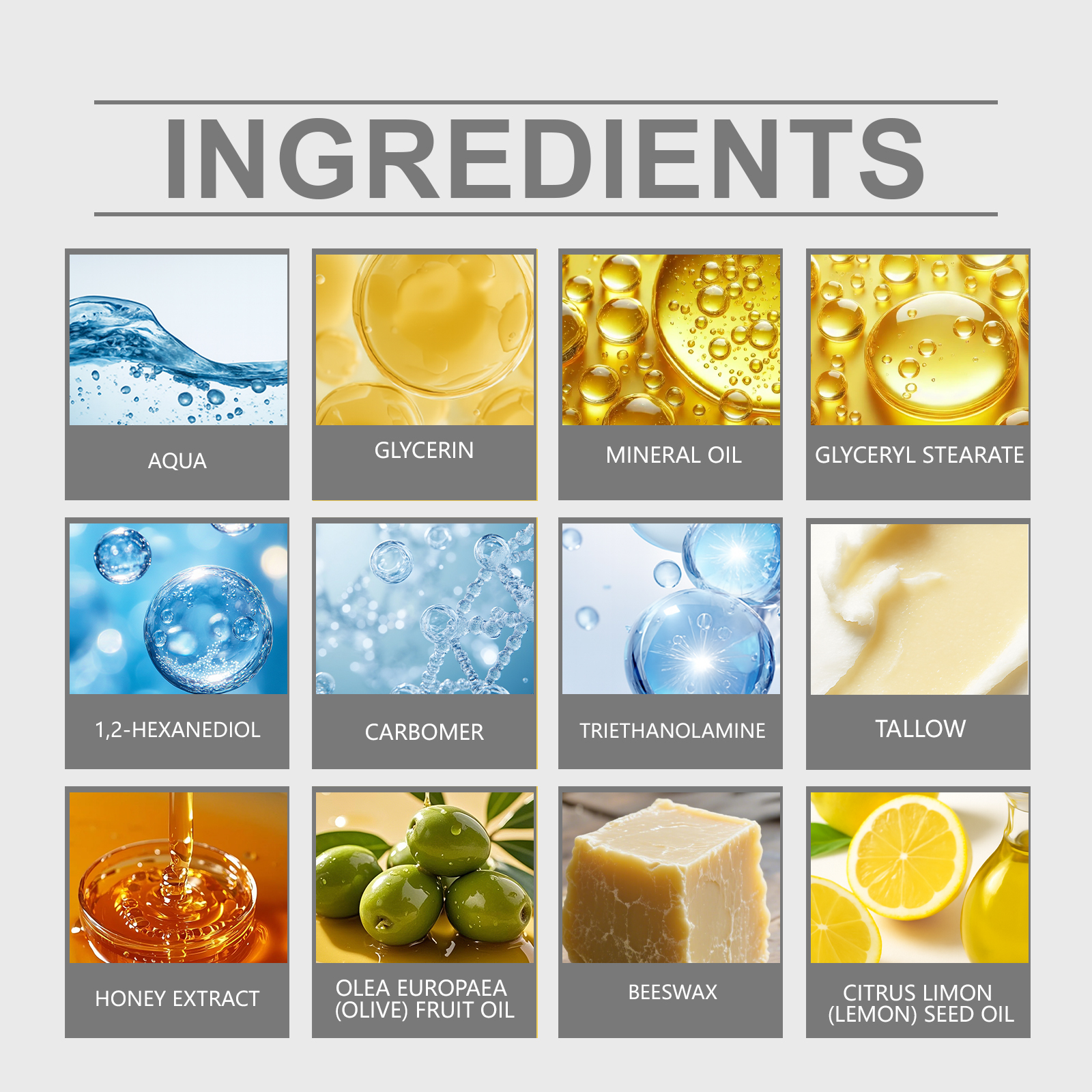 Tallow Honey Nourishing Skin Cream Gentle Moisturizing Soft Hydrating For Daily Body Skin Care