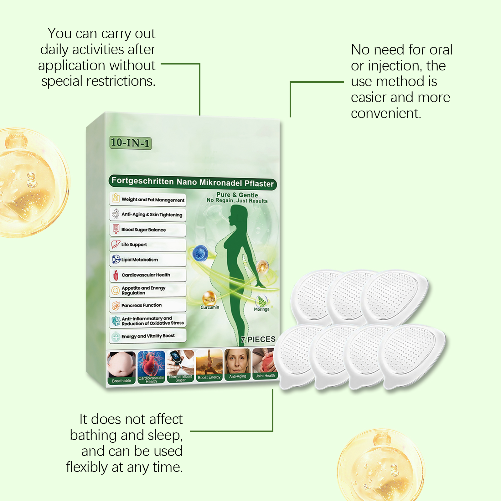 Body Care Patch Gentle Nurture Body Contours Daily Soften Skin Light Breathable Skin Friendly Care Sticker