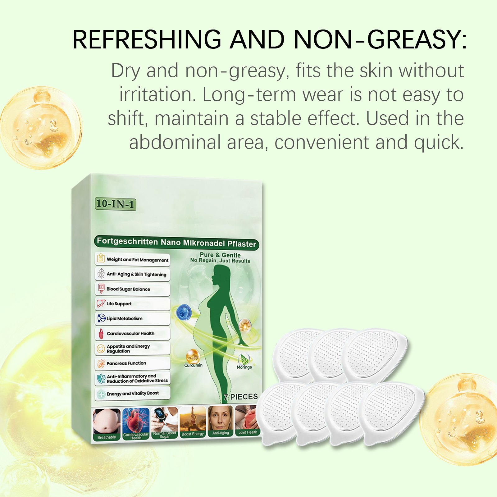 Body Care Patch Gentle Nurture Body Contours Daily Soften Skin Light Breathable Skin Friendly Care Sticker