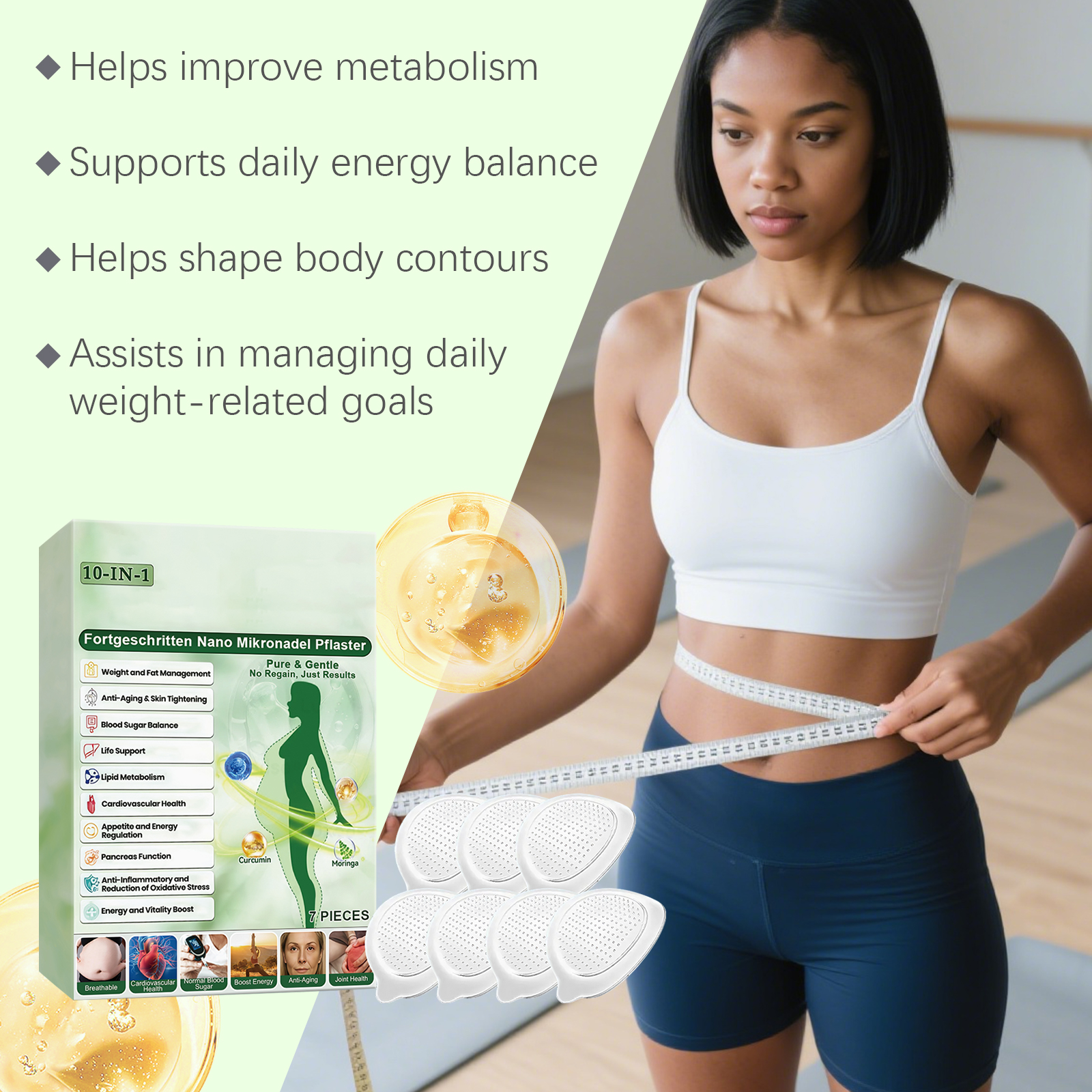 Body Care Patch Gentle Nurture Body Contours Daily Soften Skin Light Breathable Skin Friendly Care Sticker
