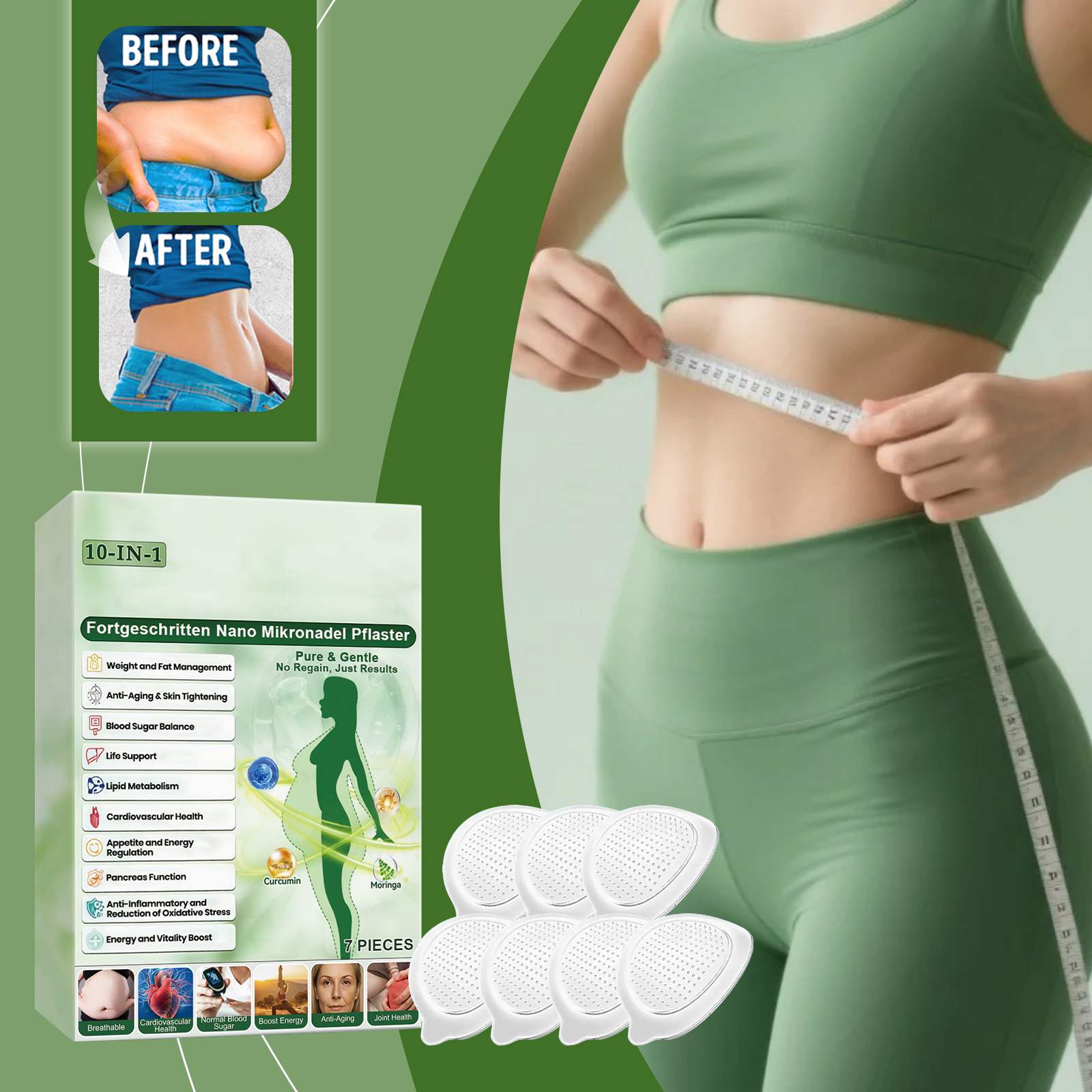 Body Care Patch Gentle Nurture Body Contours Daily Soften Skin Light Breathable Skin Friendly Care Sticker