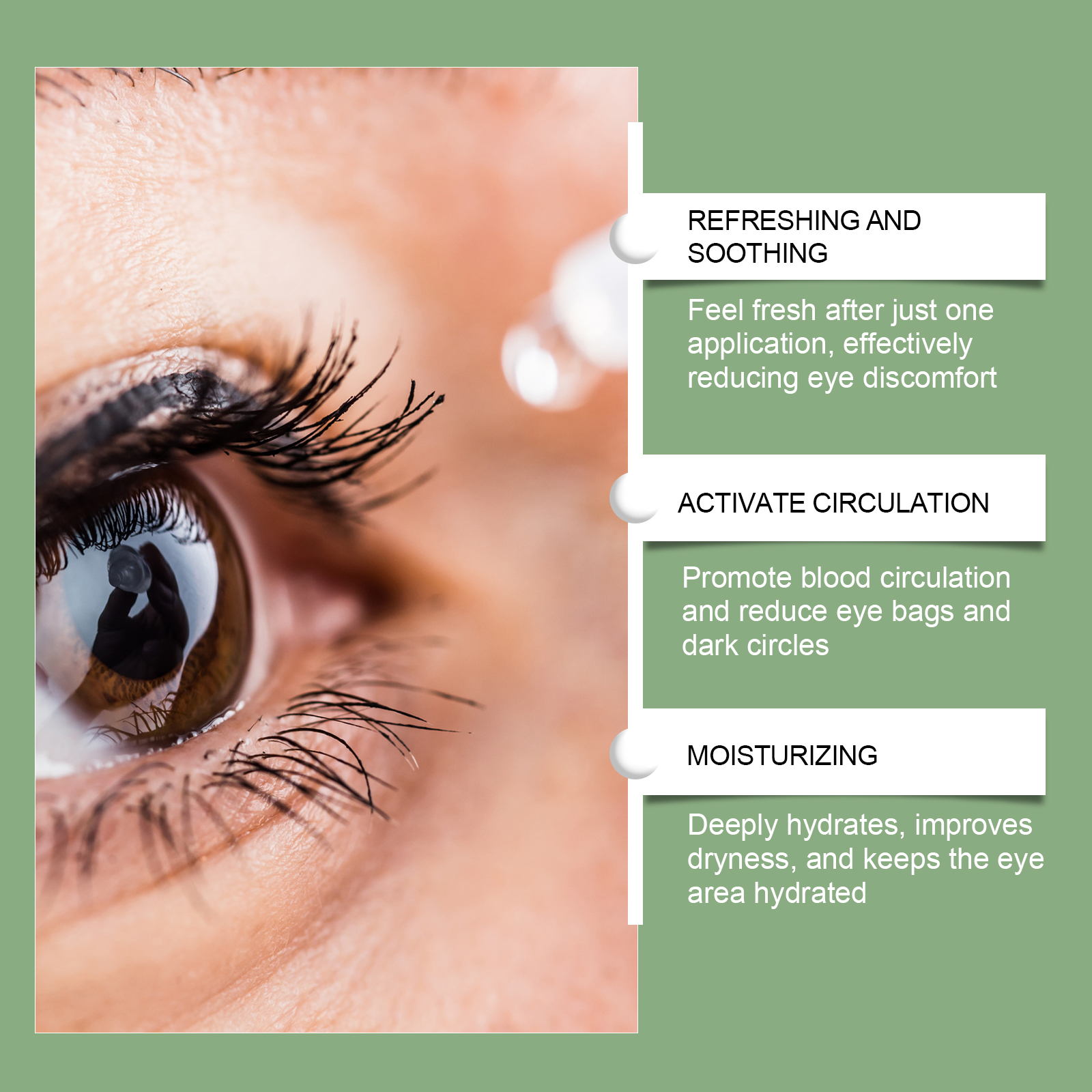 Eye Care Drops Hydrating Moisturizing Gentle Nourishing Relieving Dry Eye Skin Care Liquid