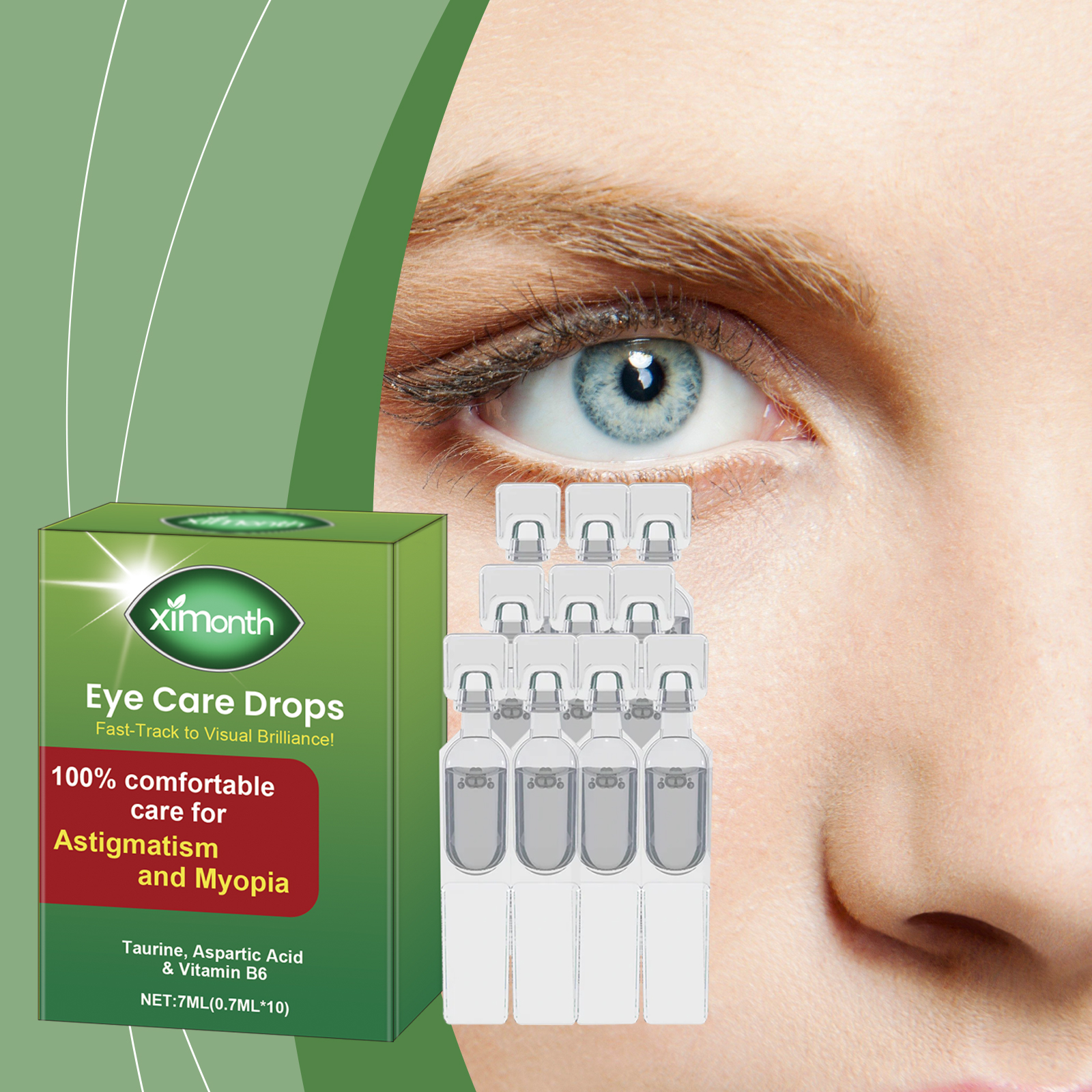 Eye Care Drops Hydrating Moisturizing Gentle Nourishing Relieving Dry Eye Skin Care Liquid