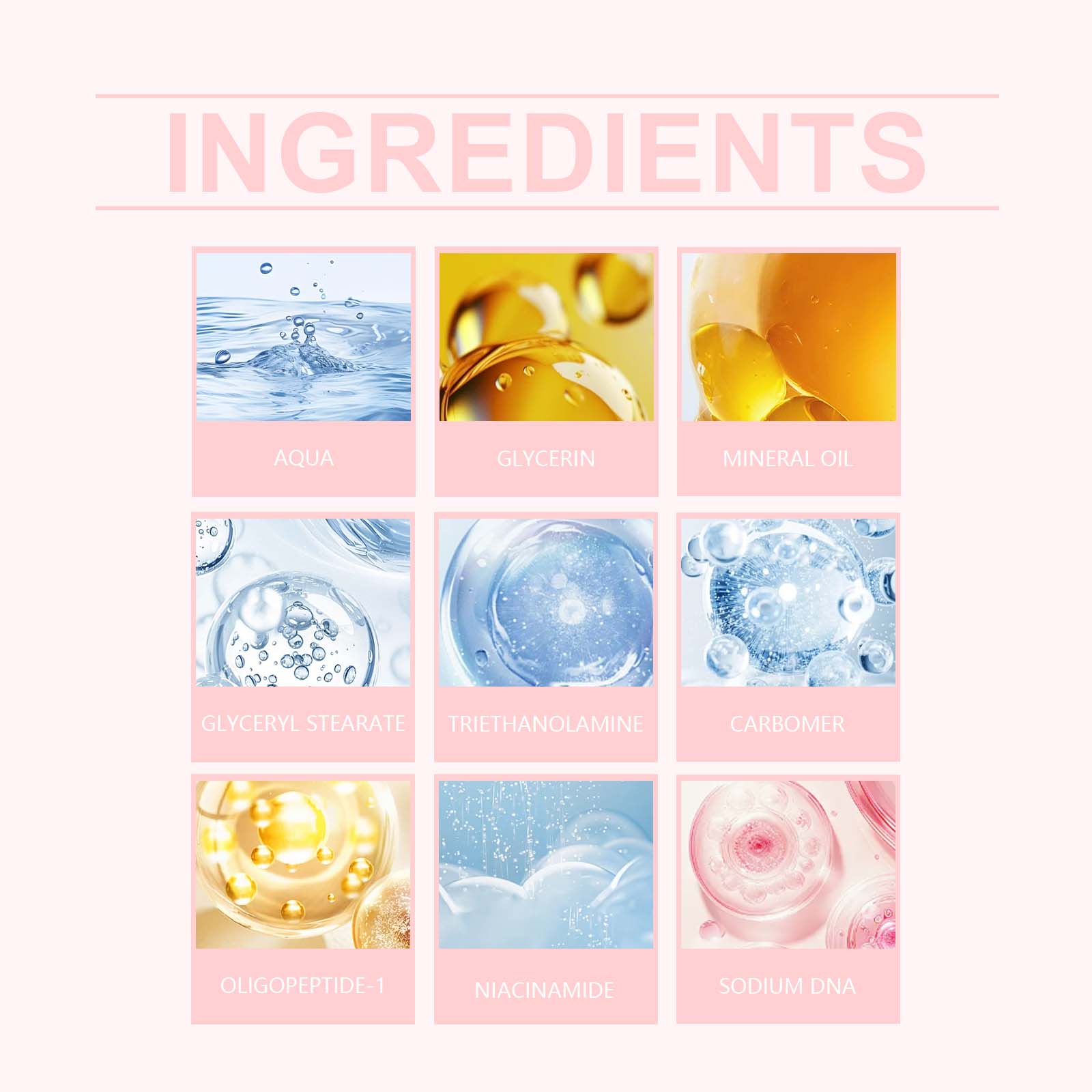 Pink Peptide Eye Cream Mildly Moisturizing Improve Eye Fine Lines Hydrating Elastic Eye Cream