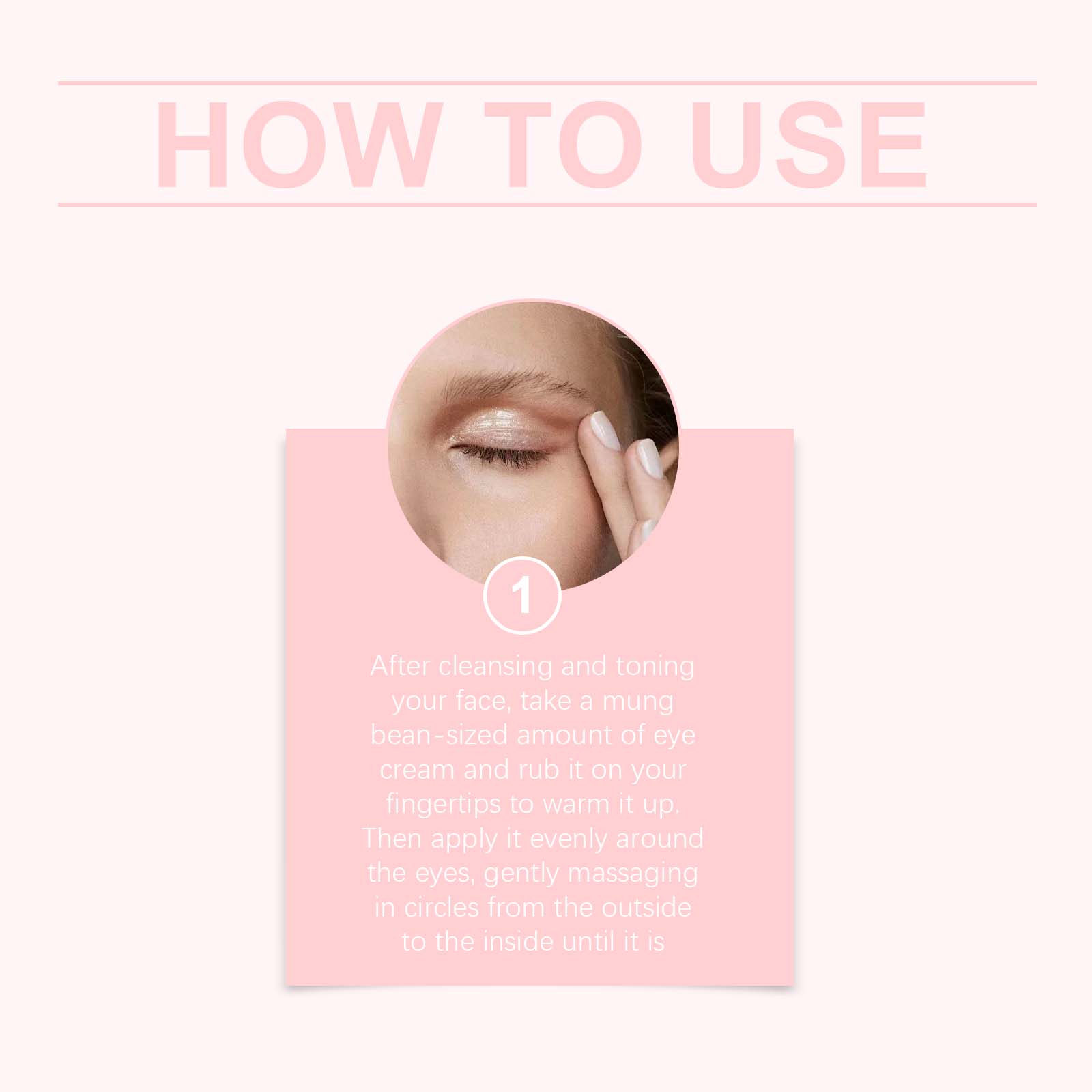 Pink Peptide Eye Cream Mildly Moisturizing Improve Eye Fine Lines Hydrating Elastic Eye Cream