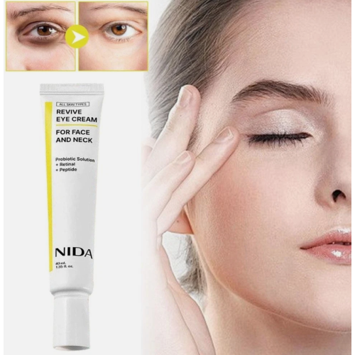 New NIDA Revive Eye Cream For Face And Neck 40ml Anti-Puffiness Moisturizer