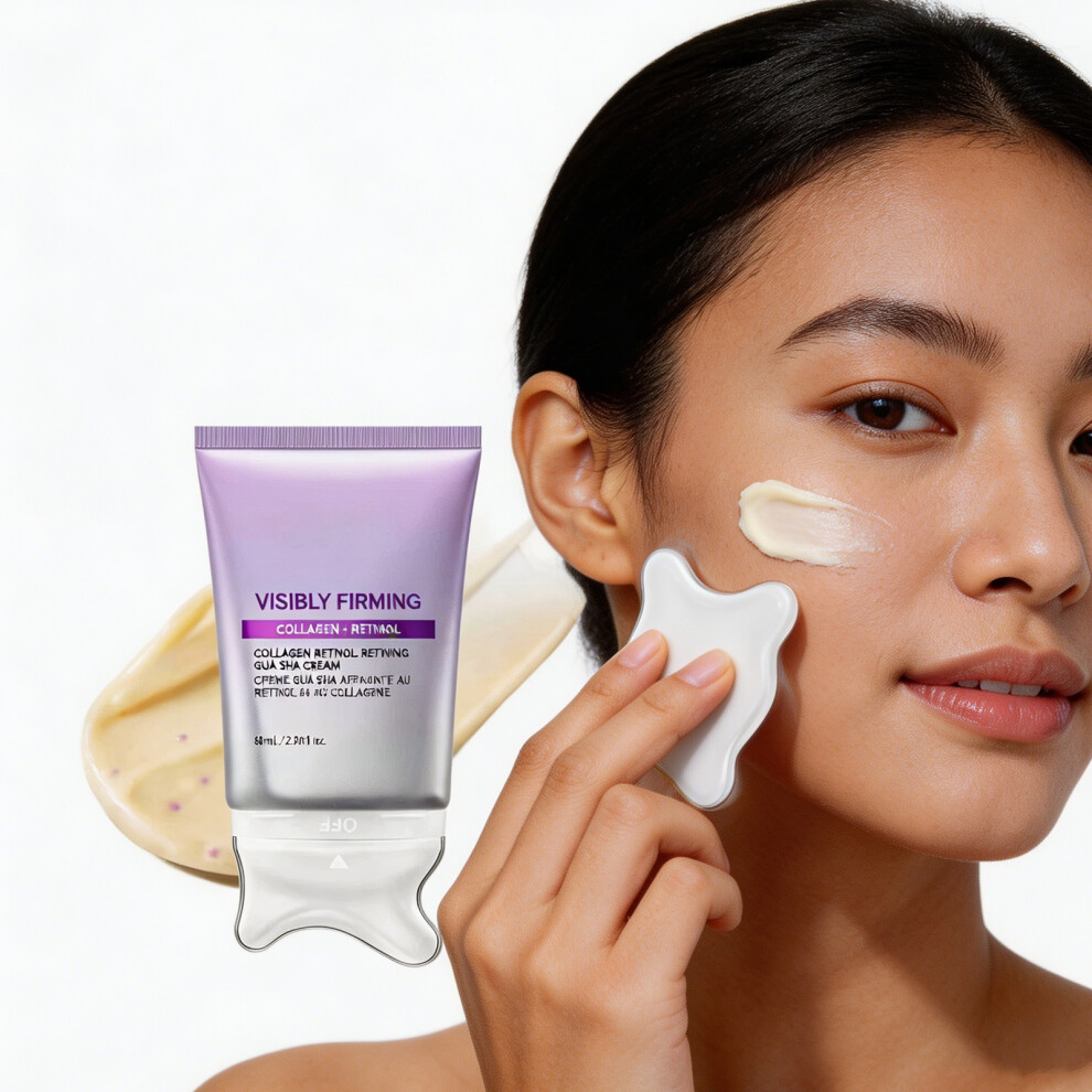 80ml Collagen Retinol Refining Gua Sha Cream Tightens And Evens Skin Tone Smooth
