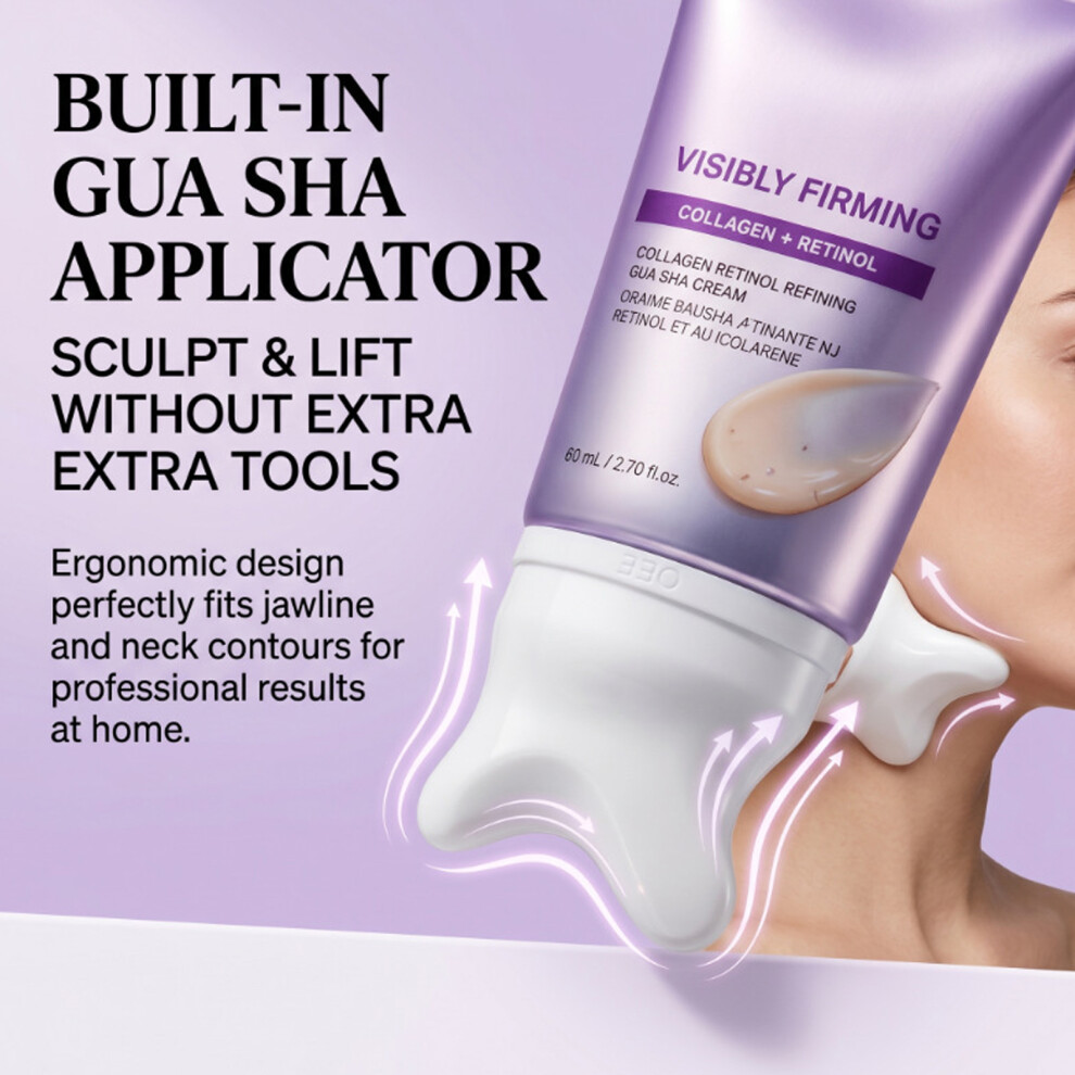 80ml Collagen Retinol Refining Gua Sha Cream Tightens And Evens Skin Tone Smooth