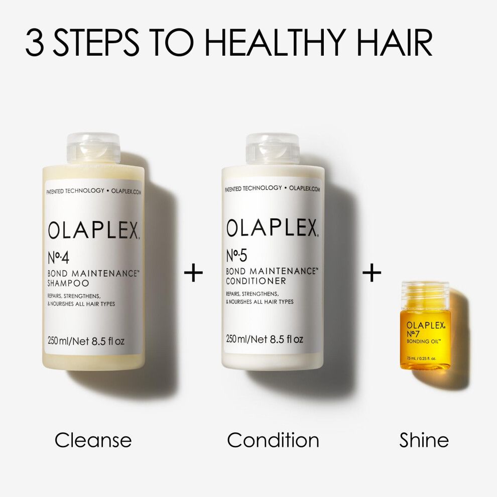 Olaplex Wash and Shine Kit - Hair Shampoo Conditioner and Bonding Oil for Shine