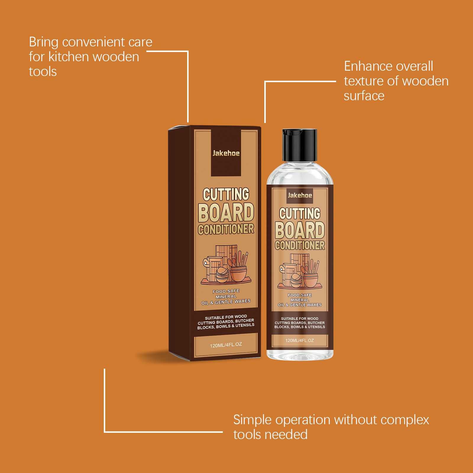 Wood Cutting Board Conditioner Polish For Kitchen Chopping Board Daily Care Moisturizing Smoothing