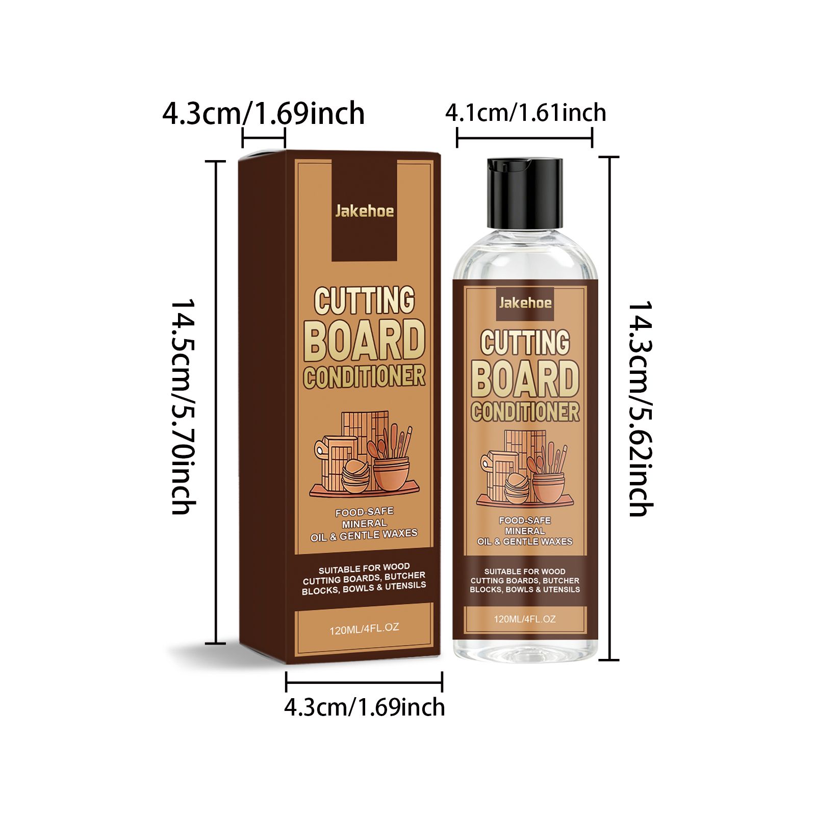 Wood Cutting Board Conditioner Polish For Kitchen Chopping Board Daily Care Moisturizing Smoothing