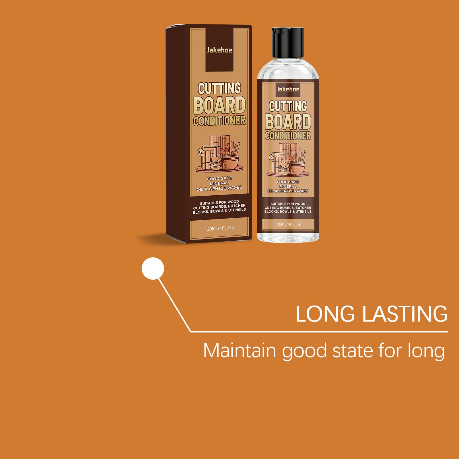 Wood Cutting Board Conditioner Polish For Kitchen Chopping Board Daily Care Moisturizing Smoothing
