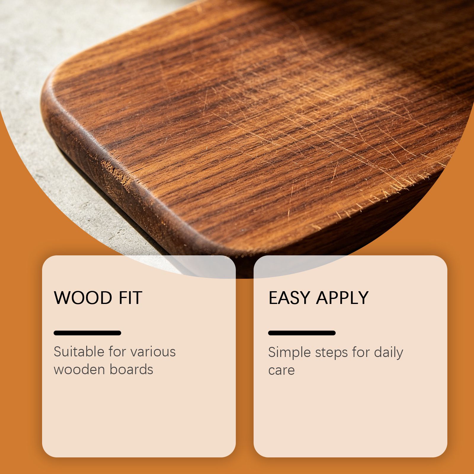 Wood Cutting Board Conditioner Polish For Kitchen Chopping Board Daily Care Moisturizing Smoothing