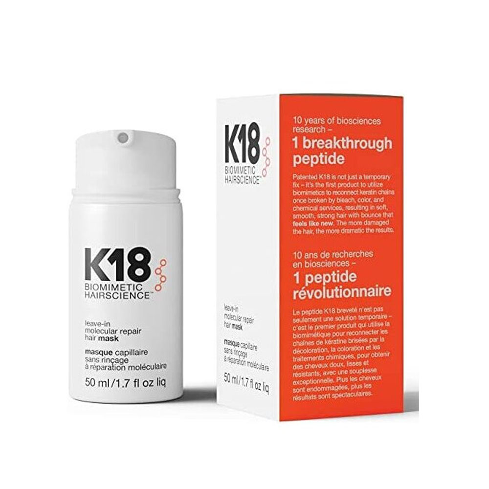 50ml K18 Leave-in Molecular Repair Hair Mask Damage Restore Soft Hair Deep Repair Keratin Scalp Treatment Hair Care
