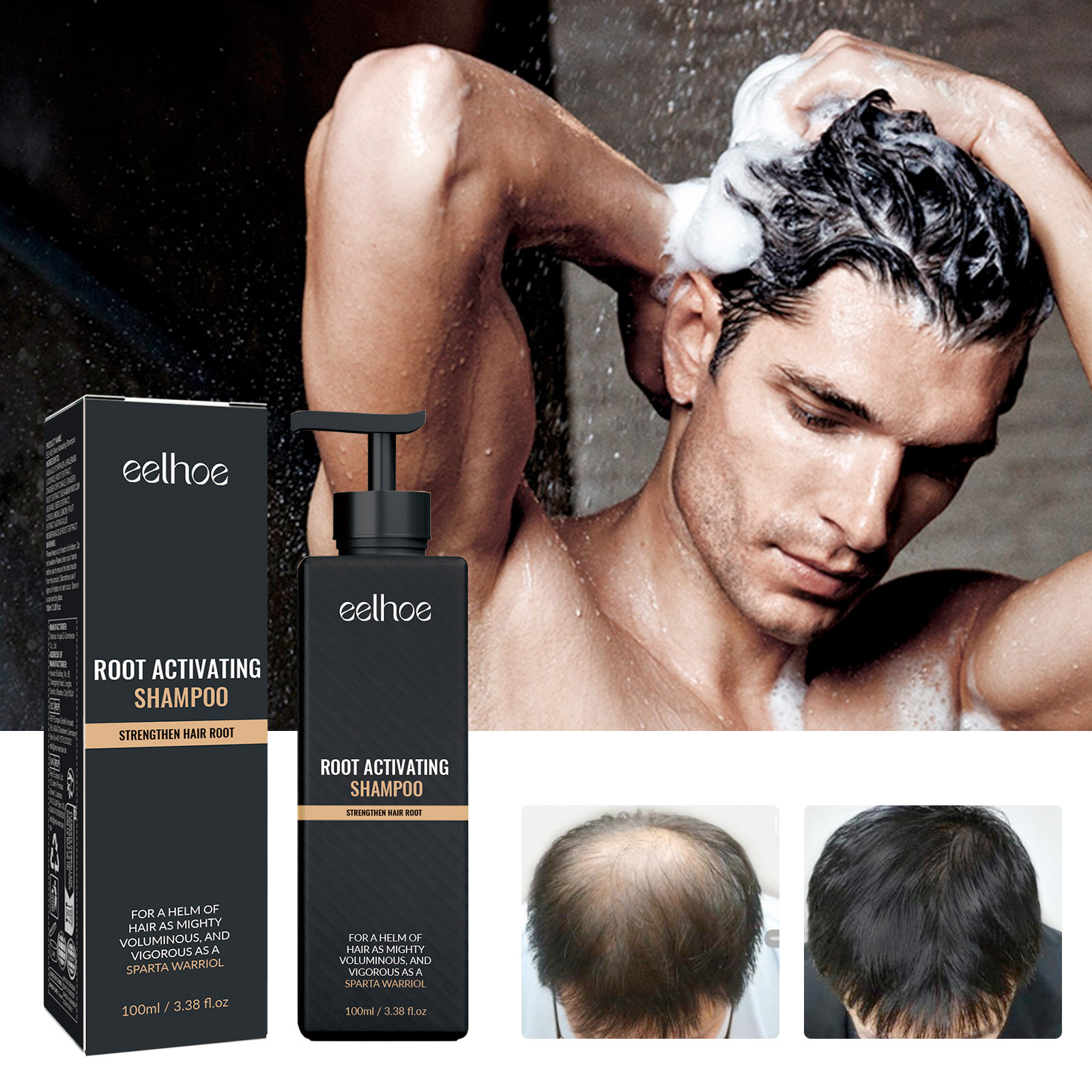 Hair Thickening Shampoo Promoting Scalp Circulation Non-irritating Oil Control Natural Roots Treatment Hair Nourishing Shampoo ﻿