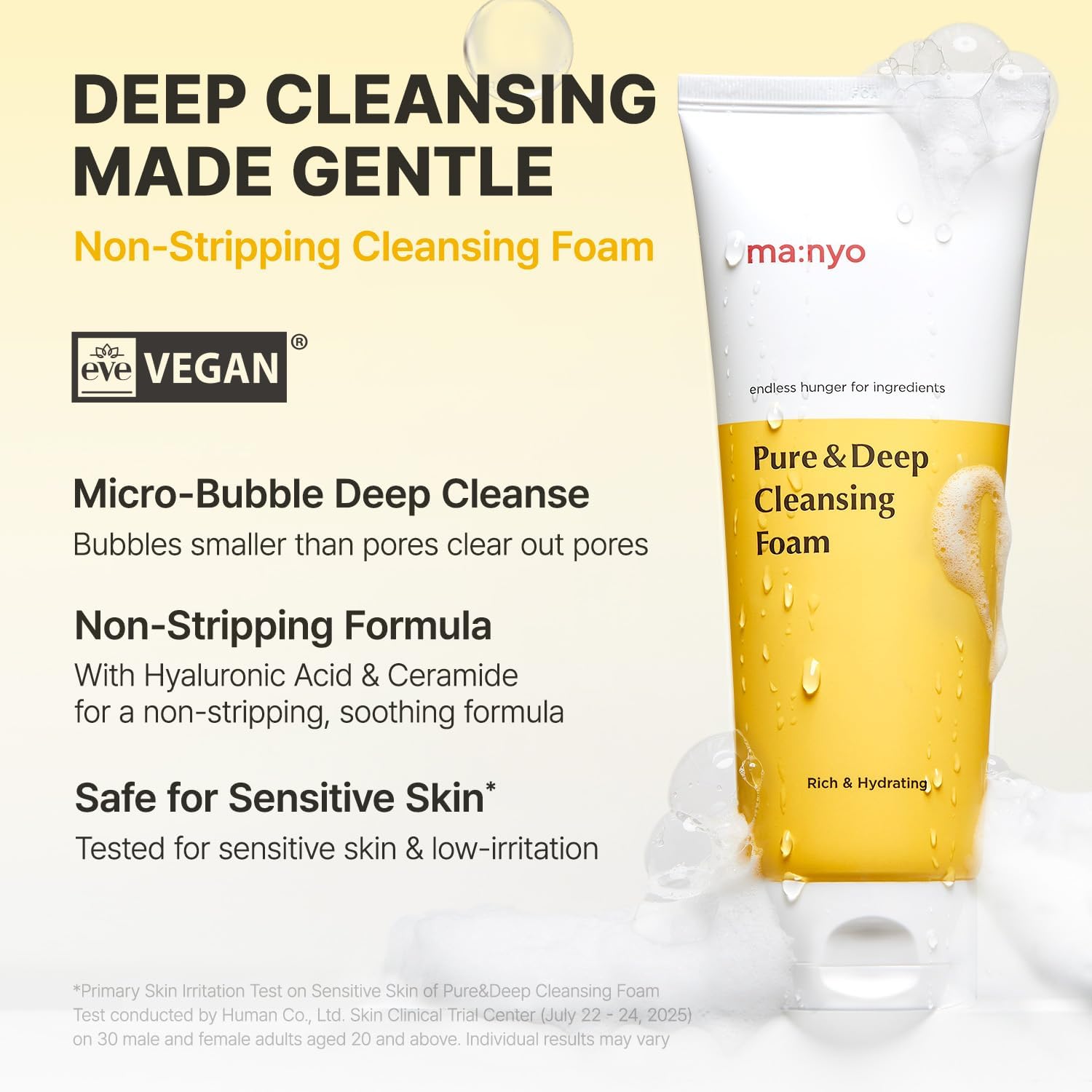 MANYO Pure Deep Cleansing Foam Facial Cleanser for Double Cleansing Pore Cleaner Blackhead Remover Acne Face Wash Korean Skin Care 200ml