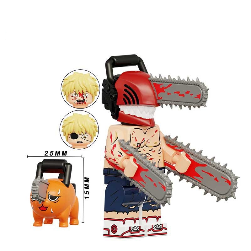 Kids Toys Action Mini Figures Chainsaw Building Block Birthday Gifts Fit Lego