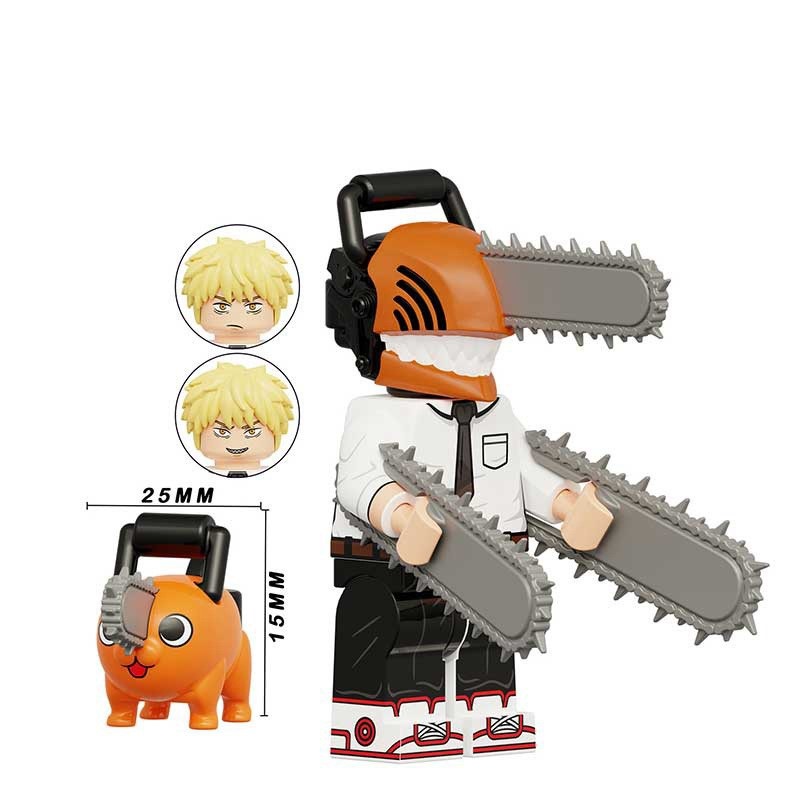 Kids Toys Action Mini Figures Chainsaw Building Block Birthday Gifts Fit Lego