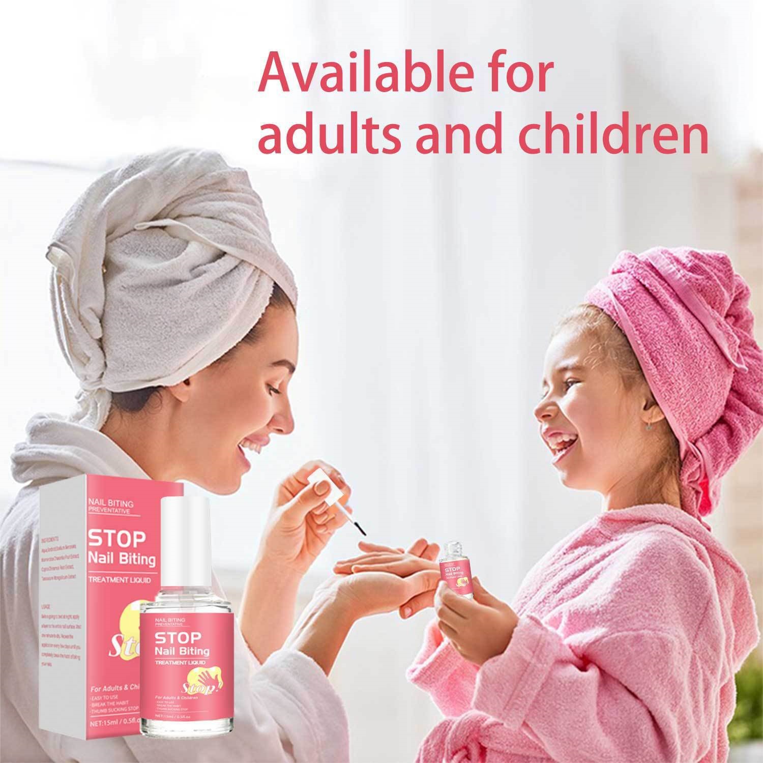 Bitter Nail Water Stop Thumb Sucking Treatment for Kids Safe to Ingest 15ml Home Use Clear