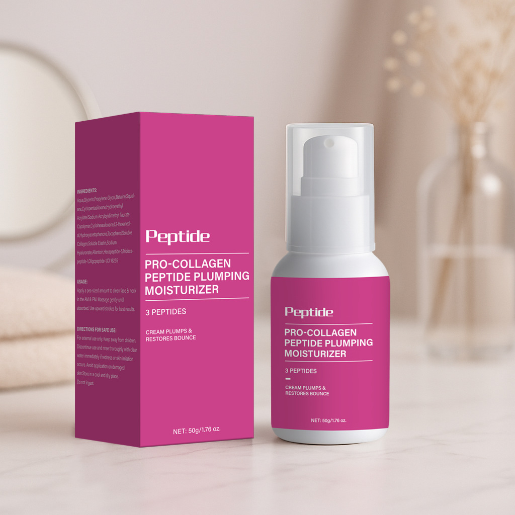 Collagen Peptide Plumping Facial Moisturizing Cream For Firming Hydrating And Daily Anti Aging Skin Care 50g
