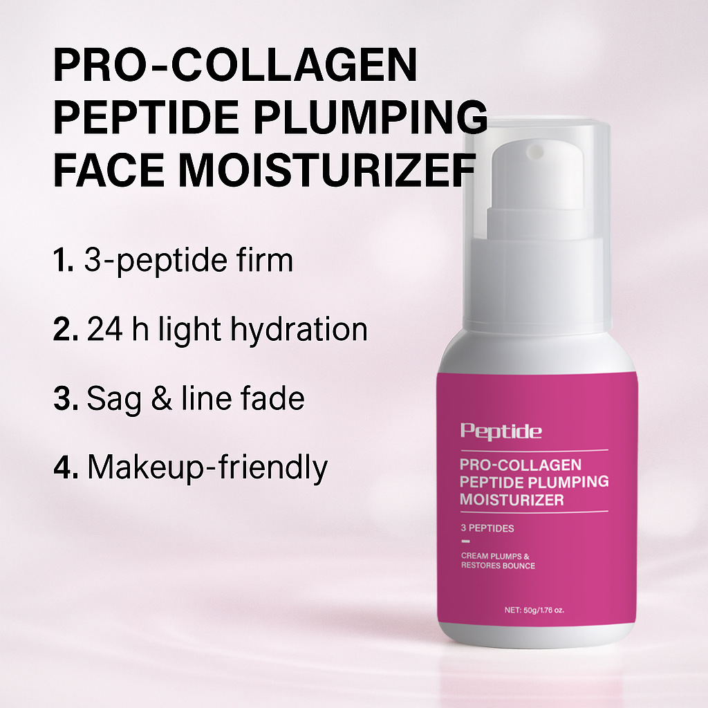Collagen Peptide Plumping Facial Moisturizing Cream For Firming Hydrating And Daily Anti Aging Skin Care 50g
