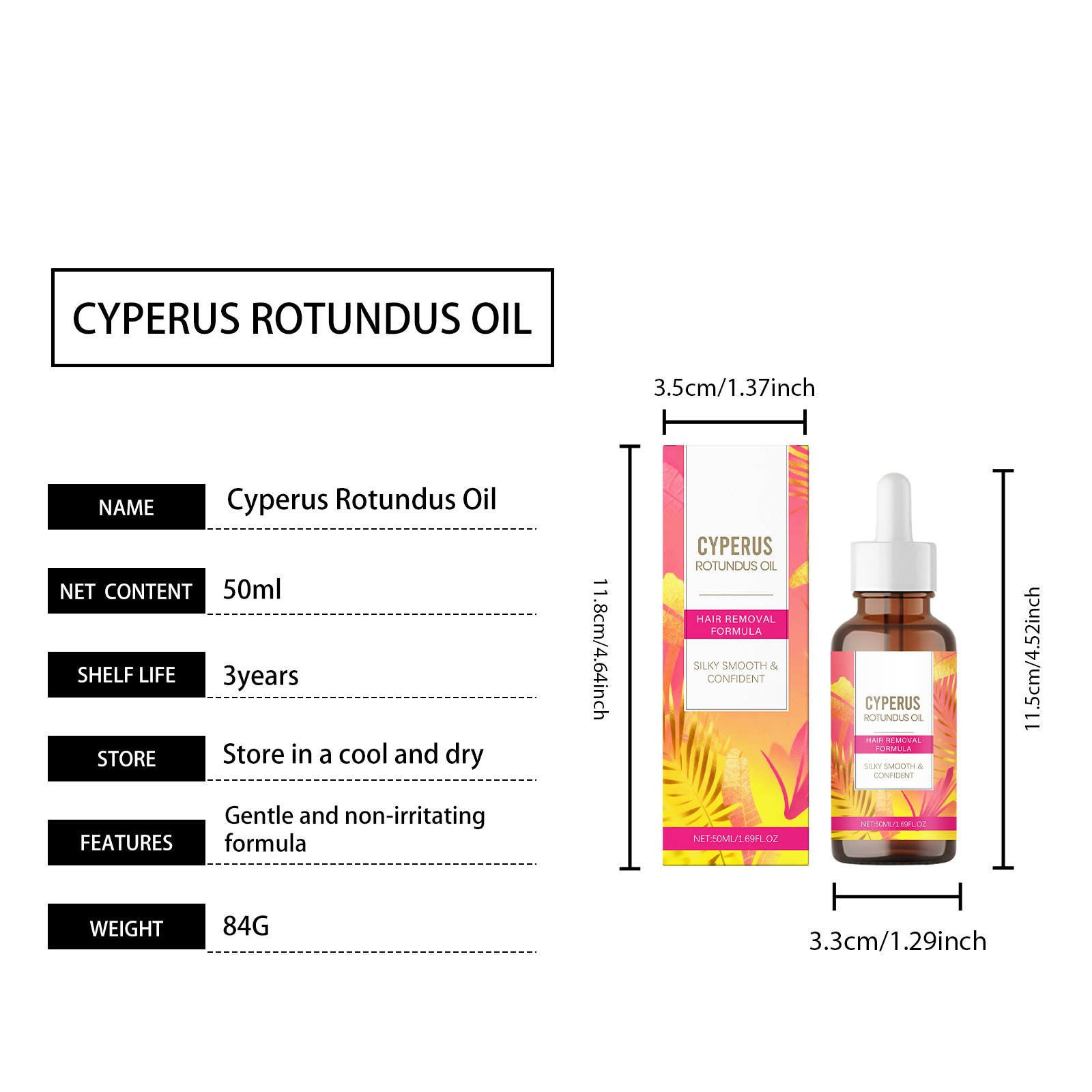 Depilatory Care Essential Oil Daily Mild Moisturizing Cleansing Nourishing Post Hair Removal Skin Care Liquid Lotion Serum
