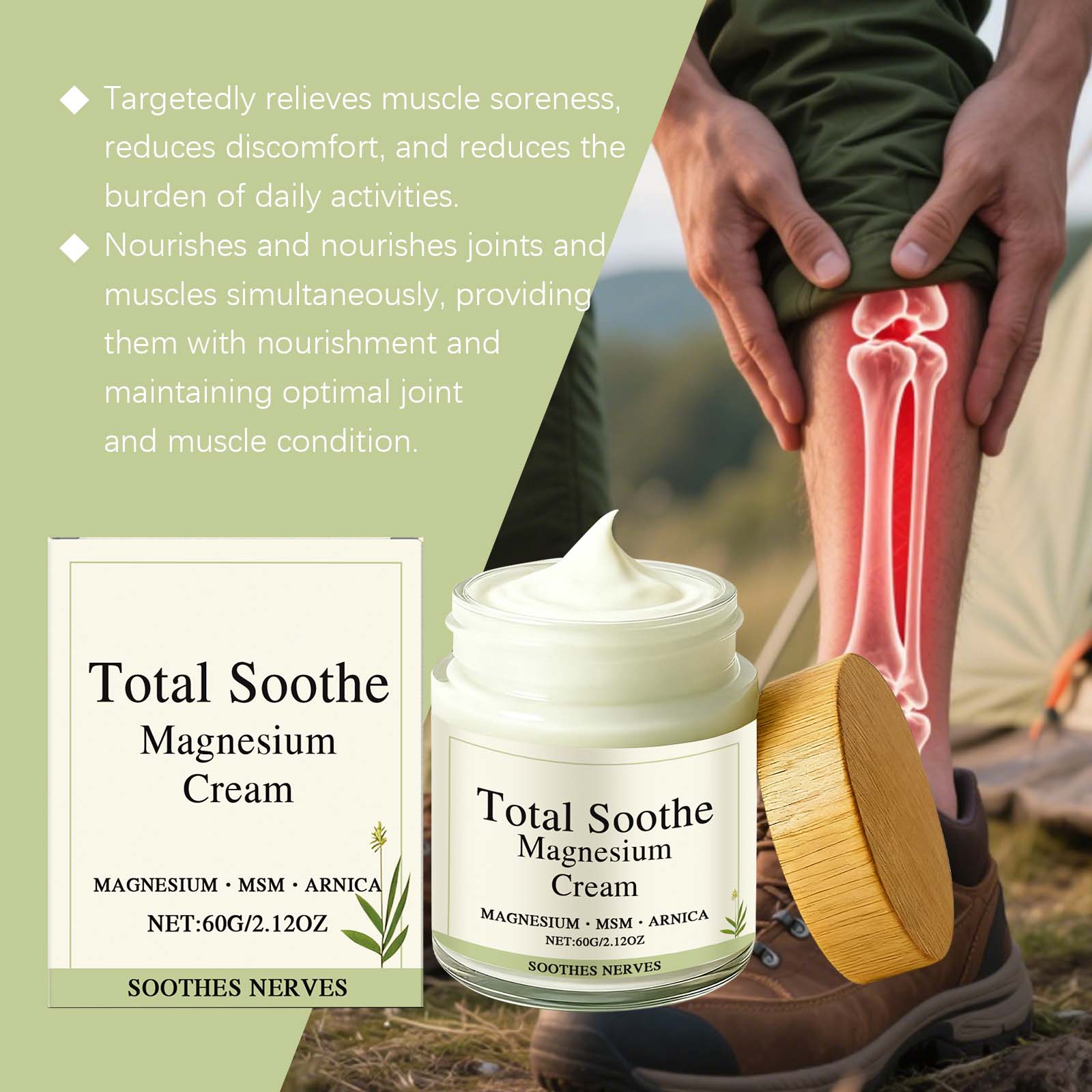 Joint Relief Cream Daily Gentle Nourishing External Massage Balm For Wrist Knee Foot Muscle Ligament