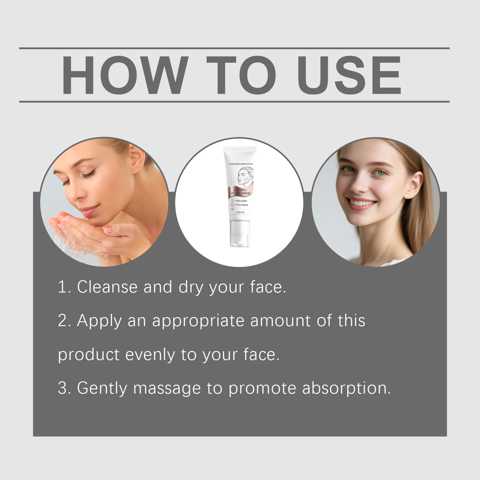 Facial Care Cream Gentle Hydrate Moisturize Elastic Smooth Bright Daily Nourish Face Skin Soft Fine Tender