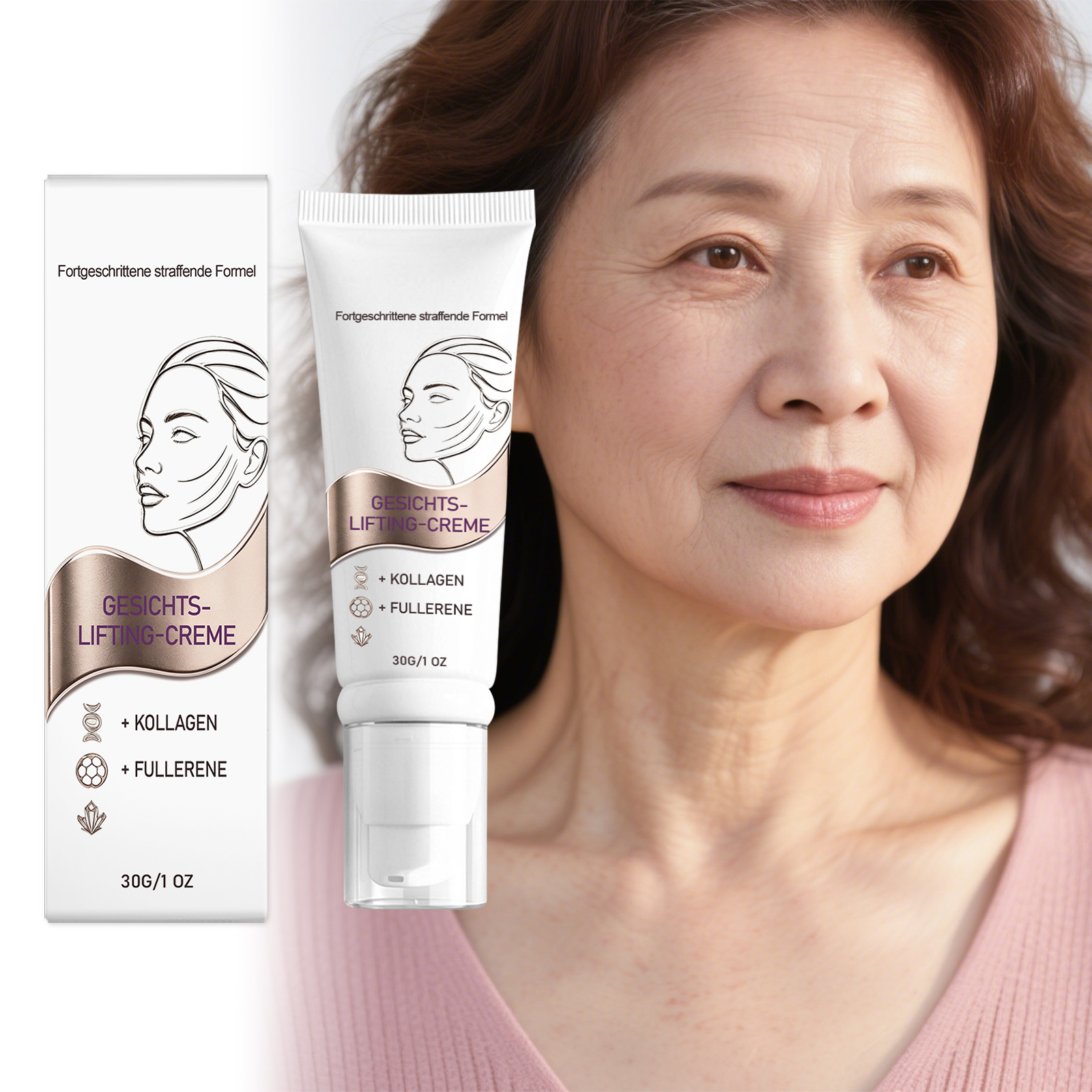 Facial Care Cream Gentle Hydrate Moisturize Elastic Smooth Bright Daily Nourish Face Skin Soft Fine Tender