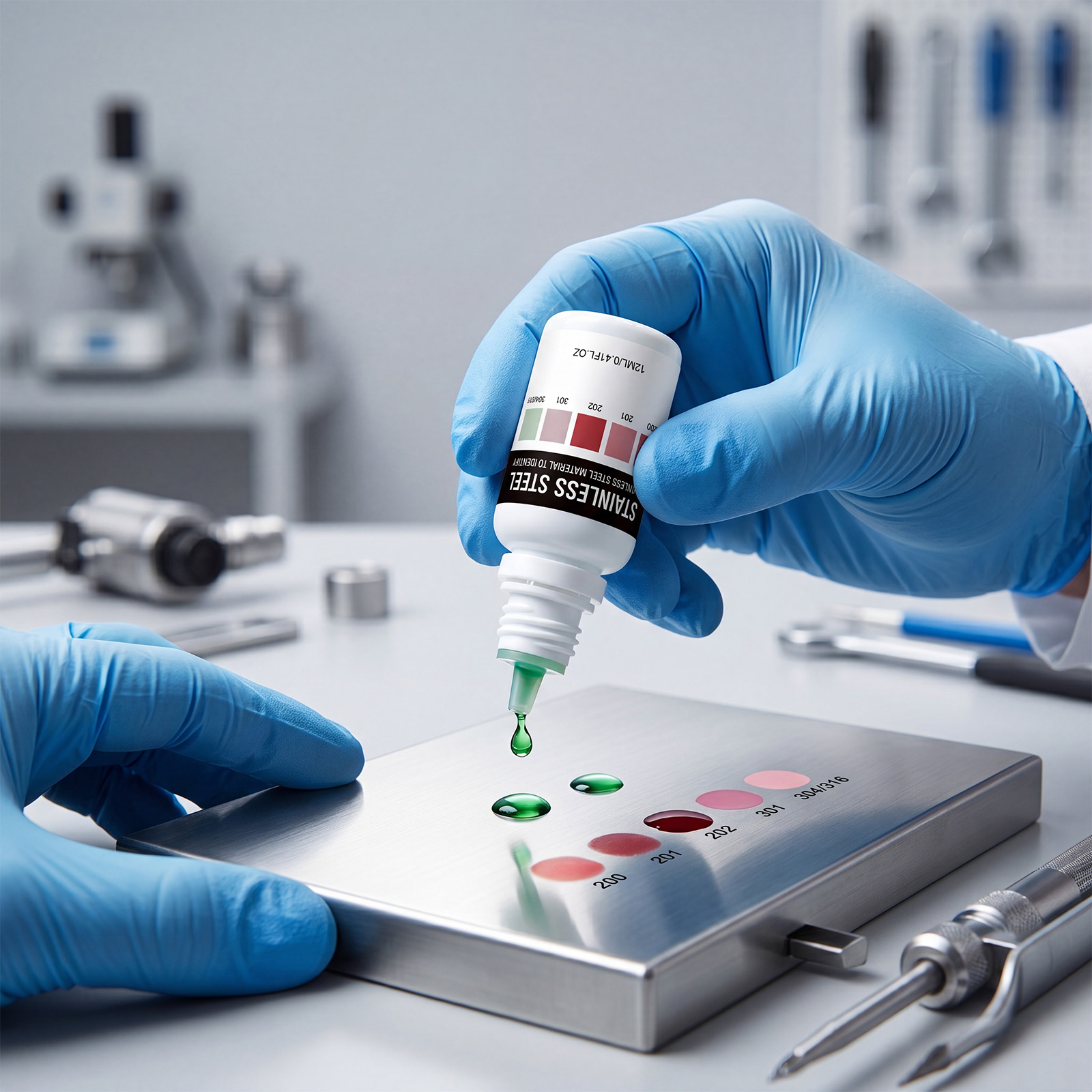 Stainless Steel Identification Liquid Hardware Inspection Fast Color Rendering Industrial Household General Daily Test Distinguish Agent