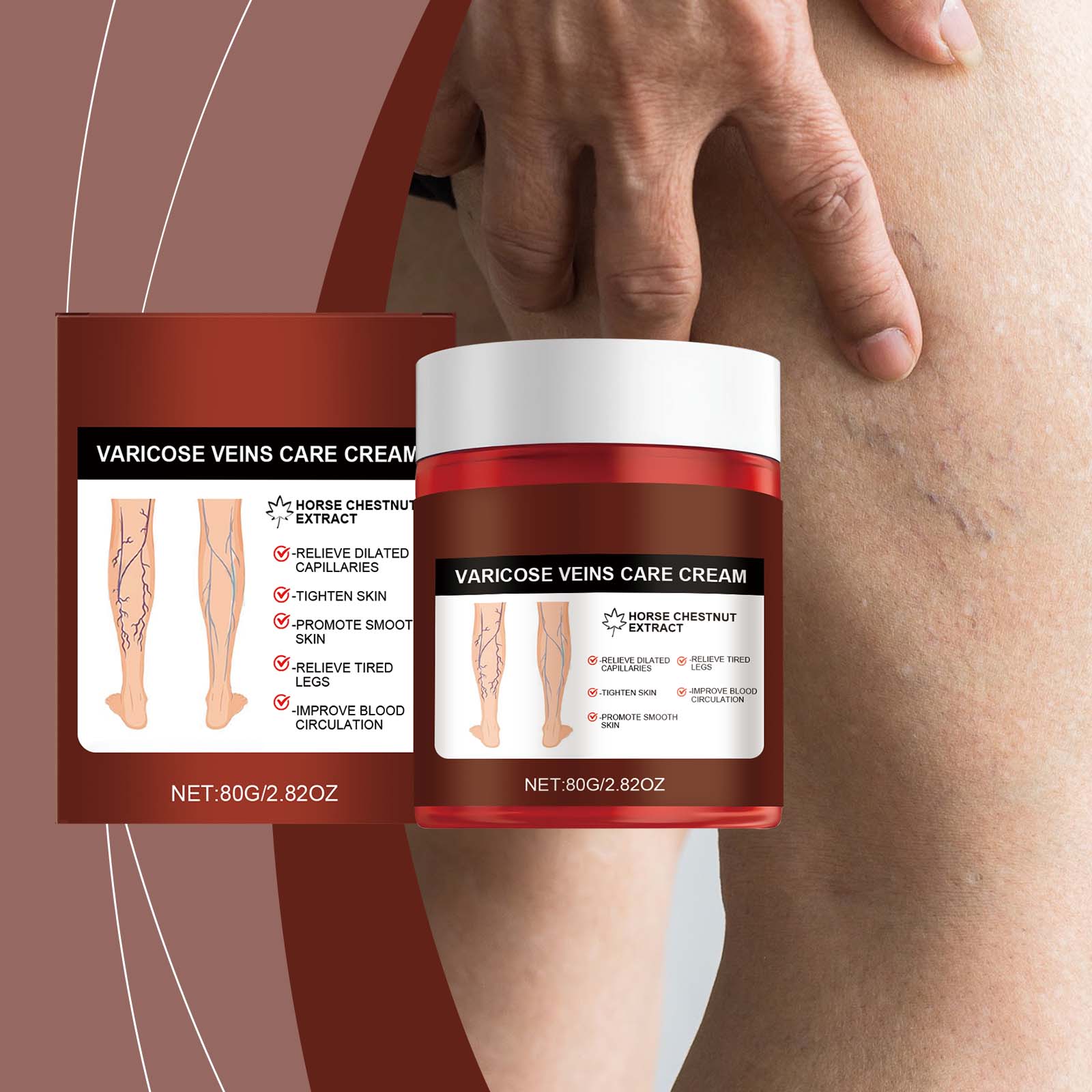 Leg Care Cream Muscle Joint Soothing Office Sitting Calf Daily Comfort Massage Balm