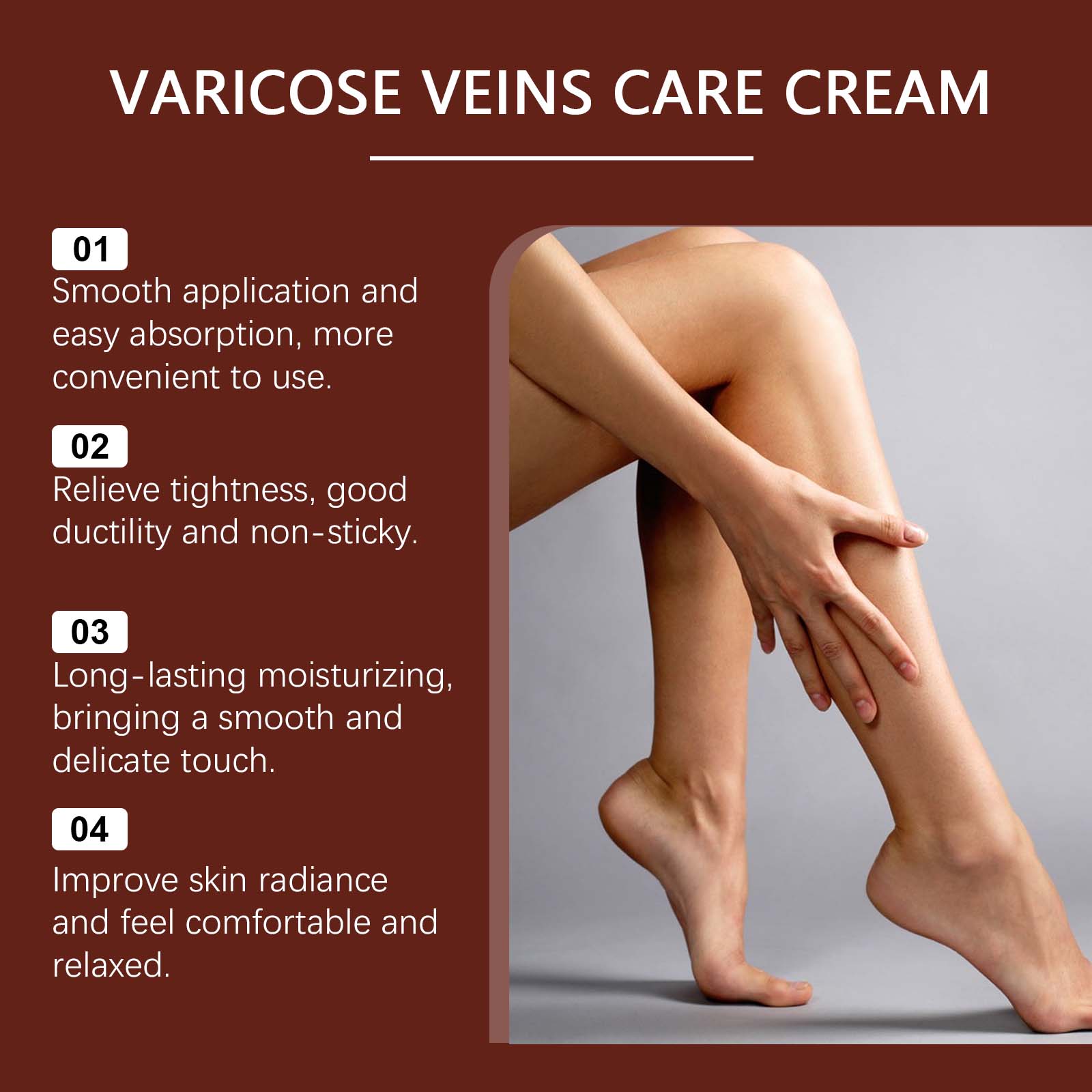 Leg Care Cream Muscle Joint Soothing Office Sitting Calf Daily Comfort Massage Balm