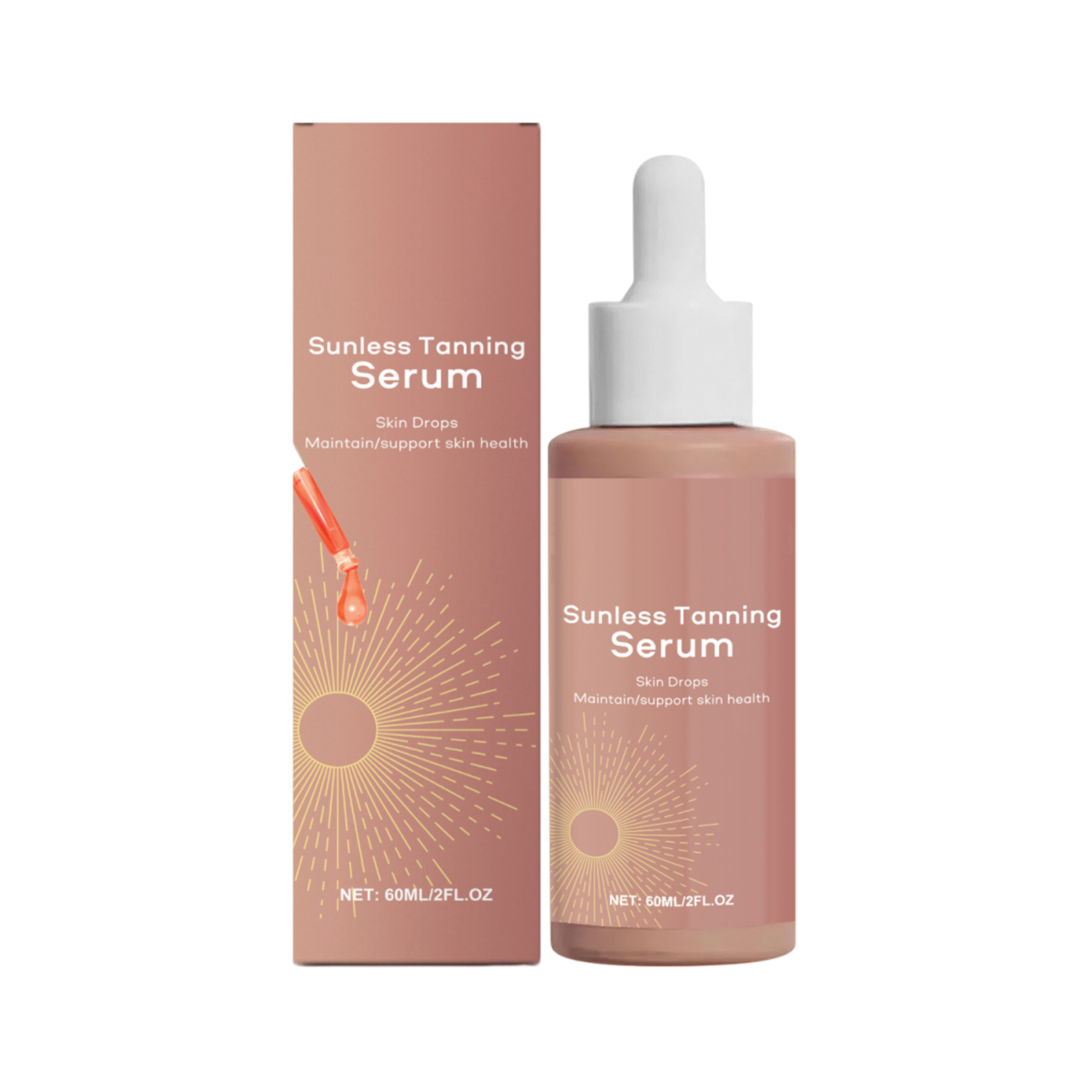 Herbal Self Tanning Essence Liquid Summer Beach Bronzing Wheat Skin Tone Body Moisturizing Care Serum Lotion