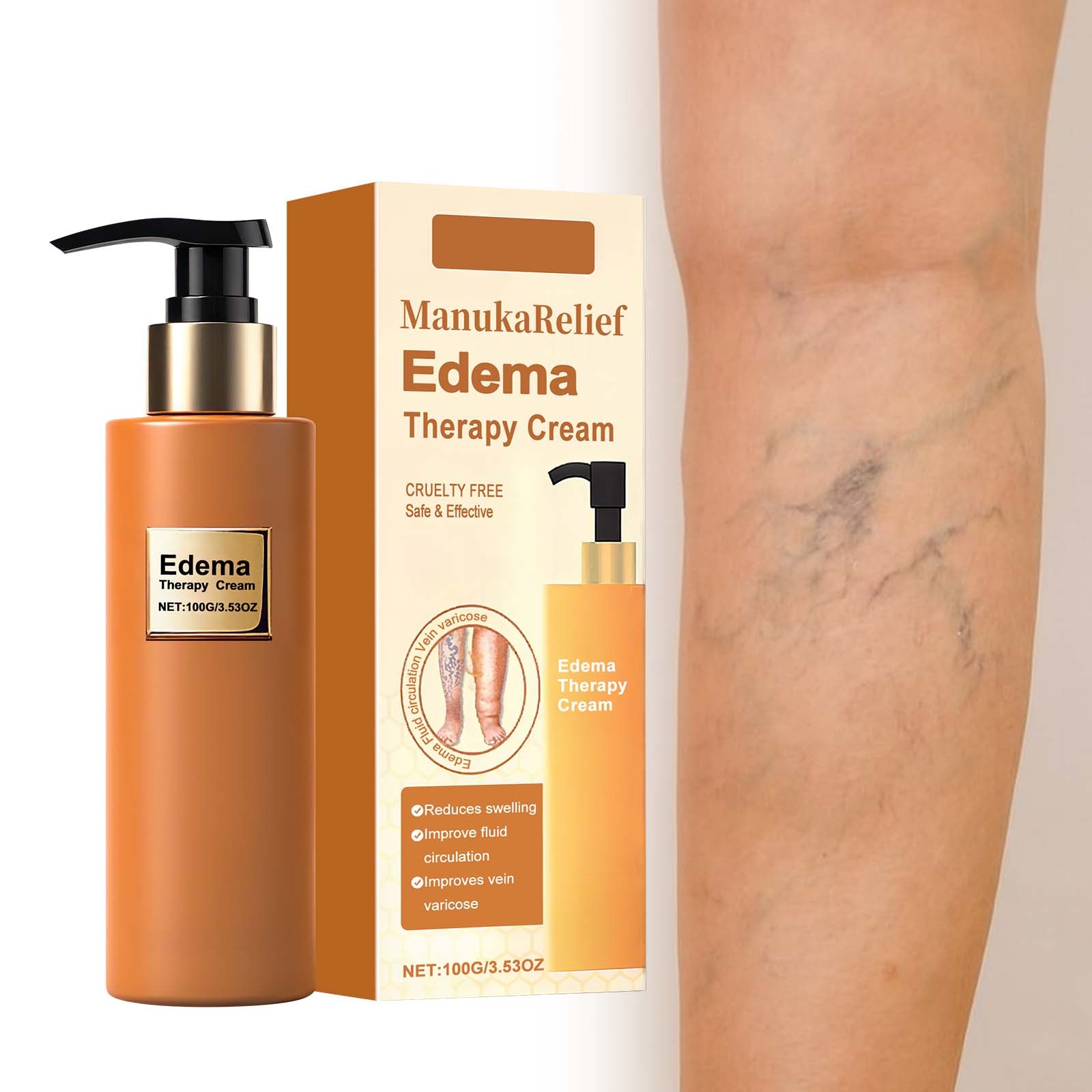 Leg Light Cream Daily Nourishing Refreshing Non Sticky Mild Care Soft Massage Gentle External Skin