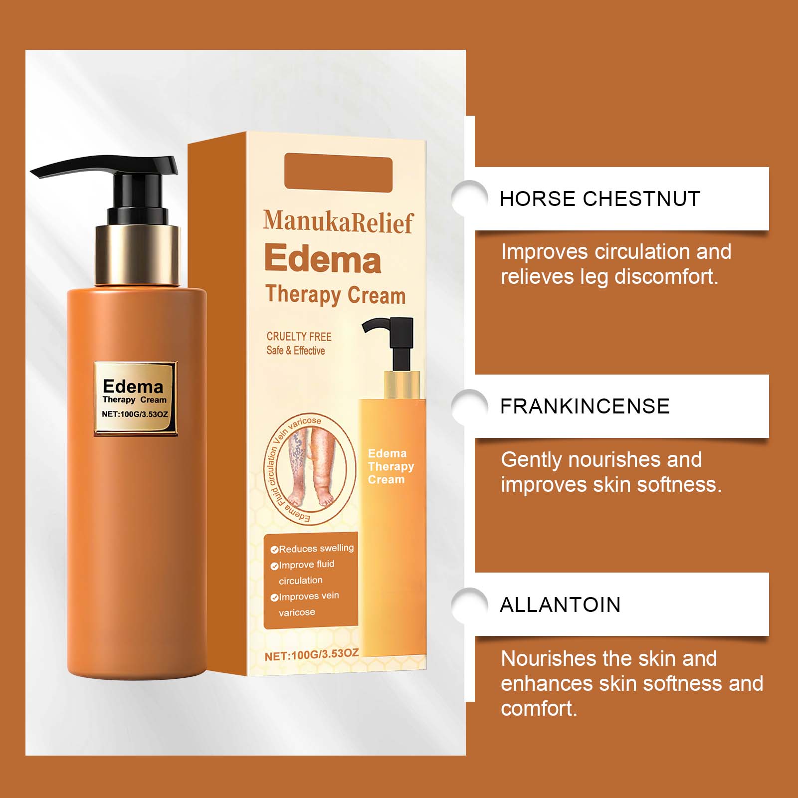 Leg Light Cream Daily Nourishing Refreshing Non Sticky Mild Care Soft Massage Gentle External Skin