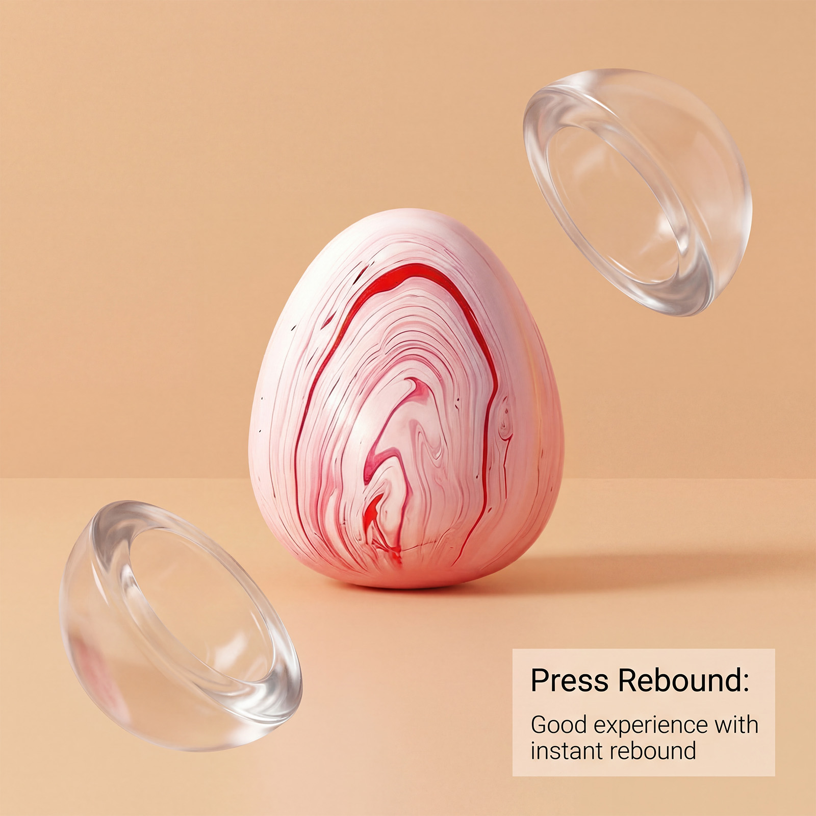 (Green) Imitation Egg Stress Relief Toy Flow Line Squeeze Immersive Relaxation Daily Boredom Essential Plaything Soft Squish Decompress Gadget