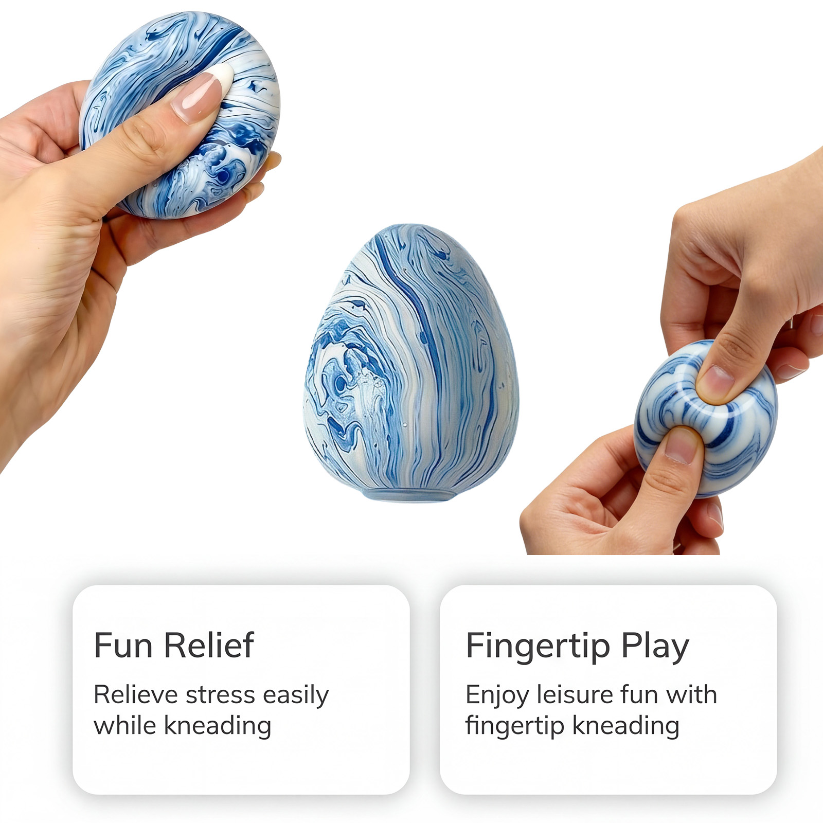 (Green) Imitation Egg Stress Relief Toy Flow Line Squeeze Immersive Relaxation Daily Boredom Essential Plaything Soft Squish Decompress Gadget